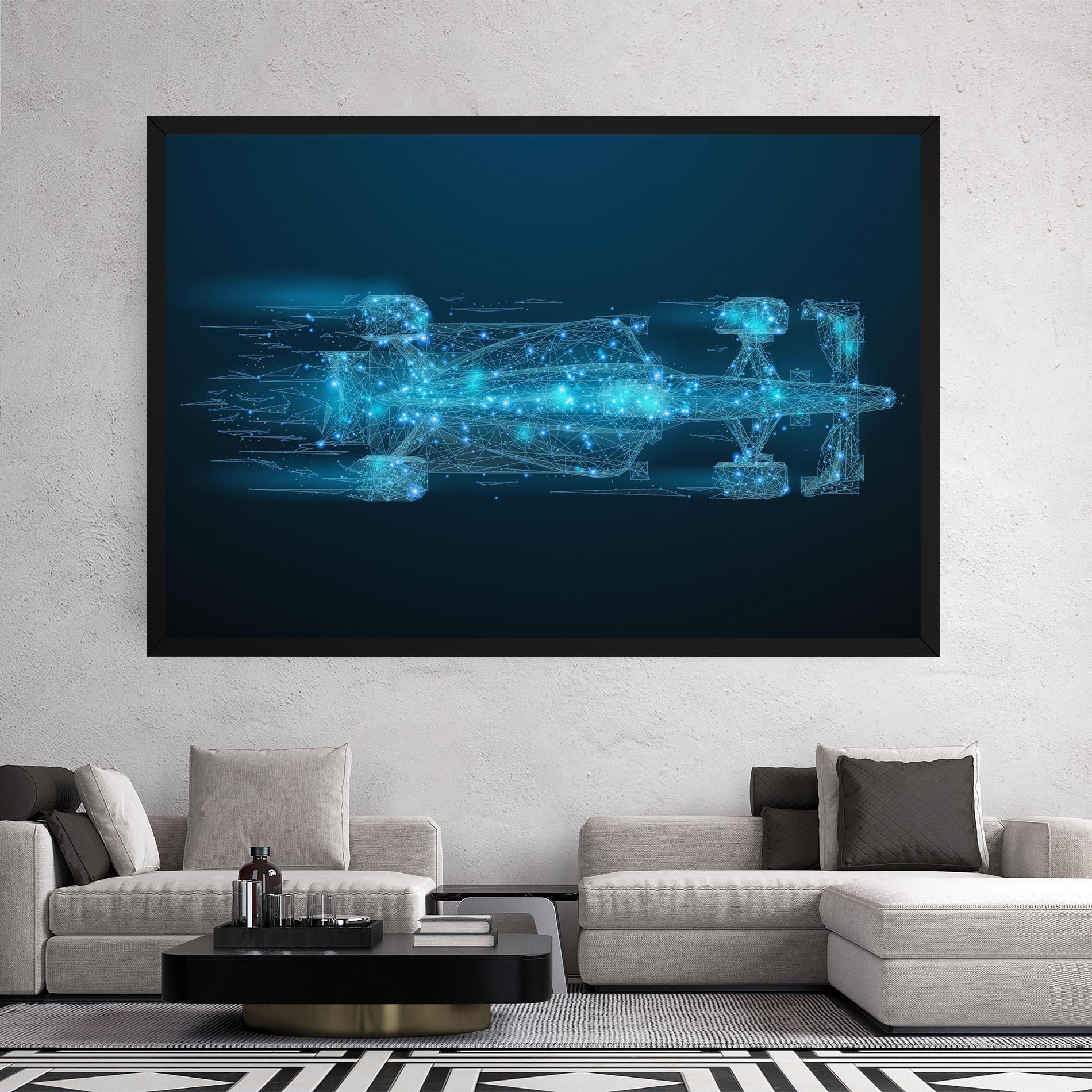 Leinwandbild Blue Light F1 mockup 2