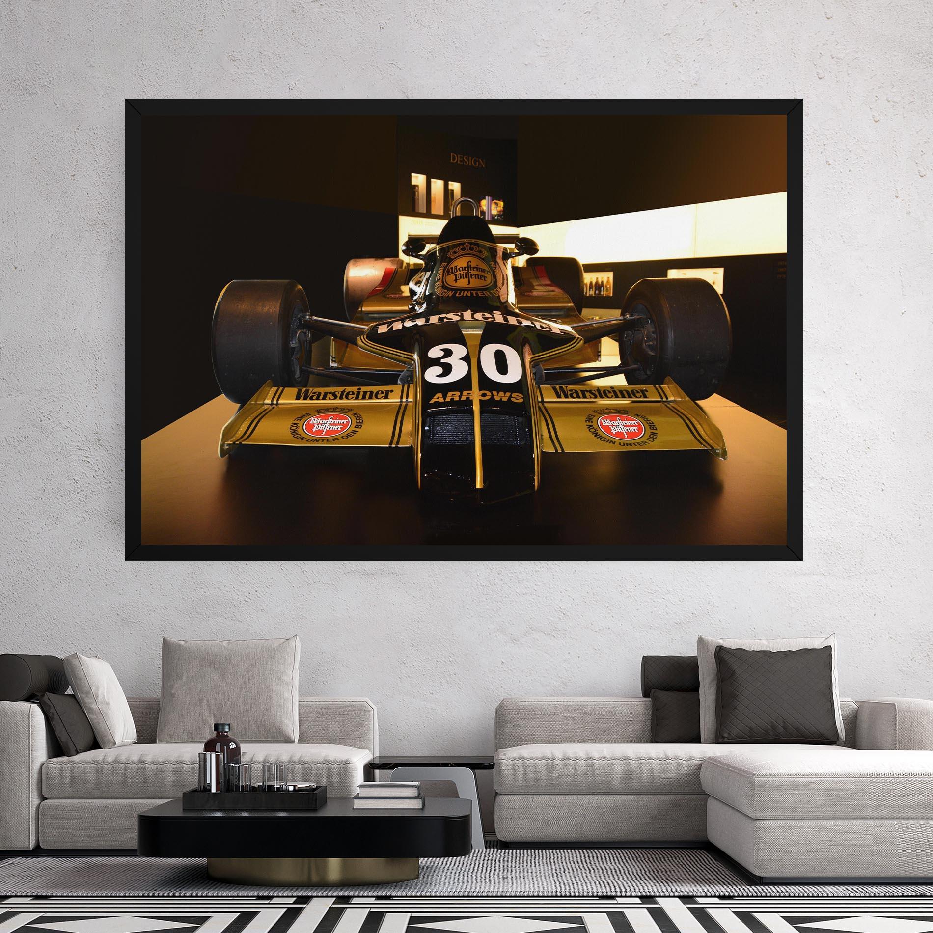 Leinwandbild Formula 1 Car Color mockup 2