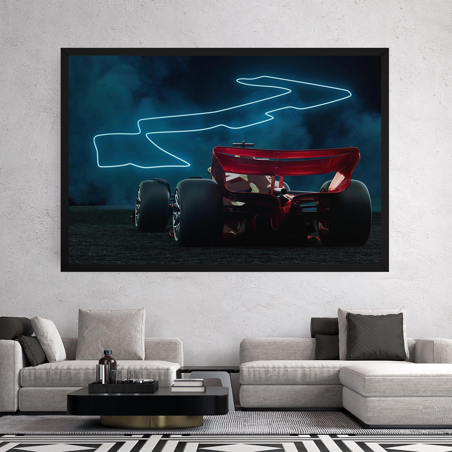 Leinwandbild Race Car F1 mockup 2