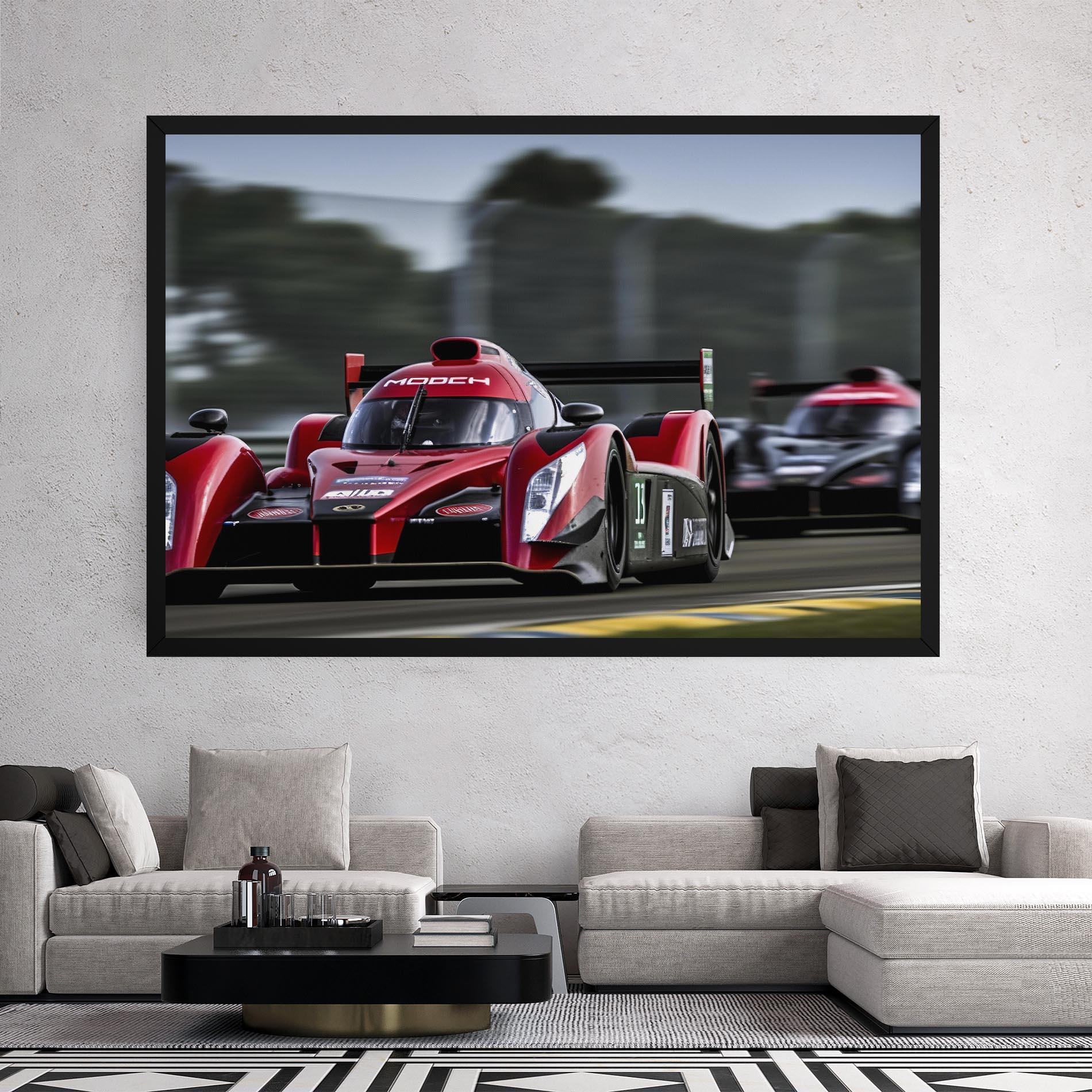 Leinwandbild Red Racing Cars mockup 2