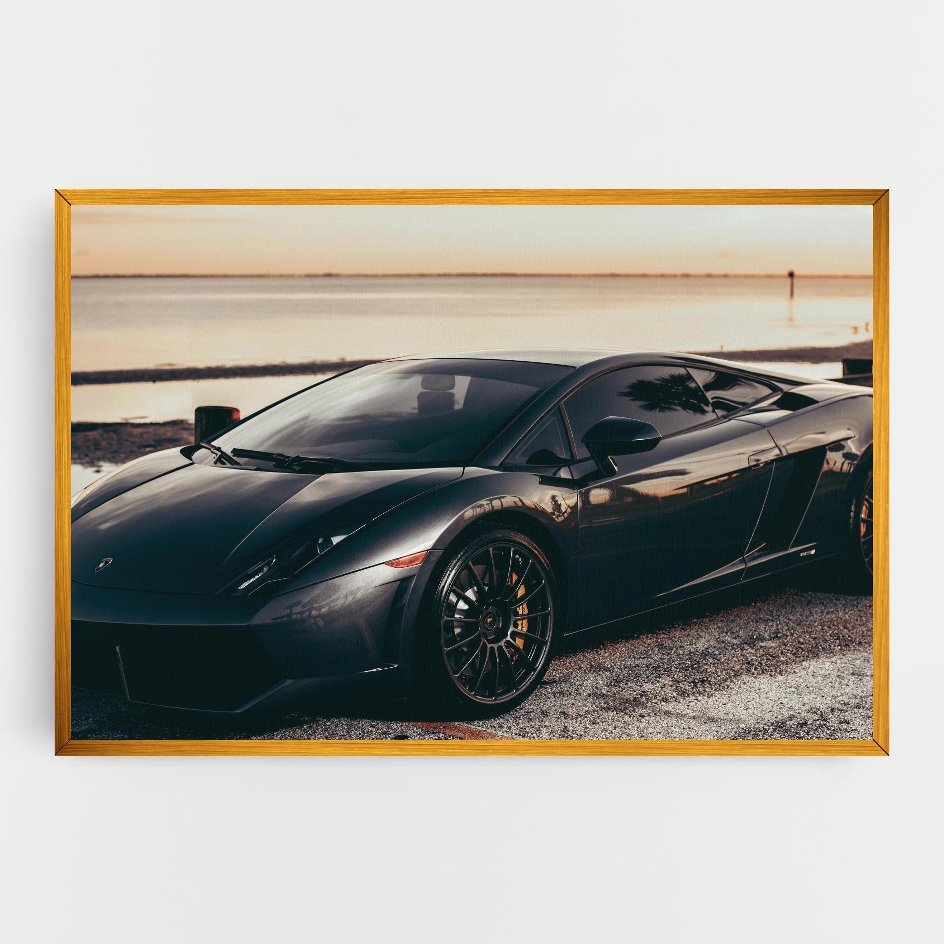 Leinwandbild Black Lambo Sea mockup 0