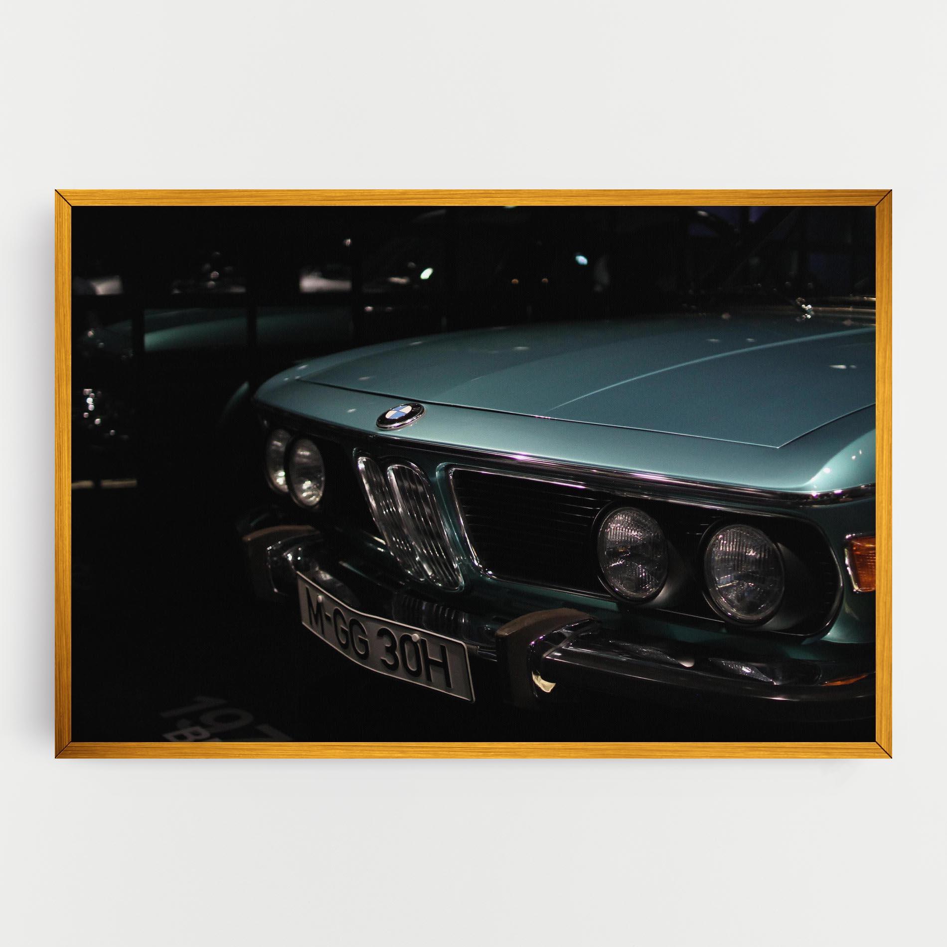 Leinwandbild Old Bmw Headlight mockup 0
