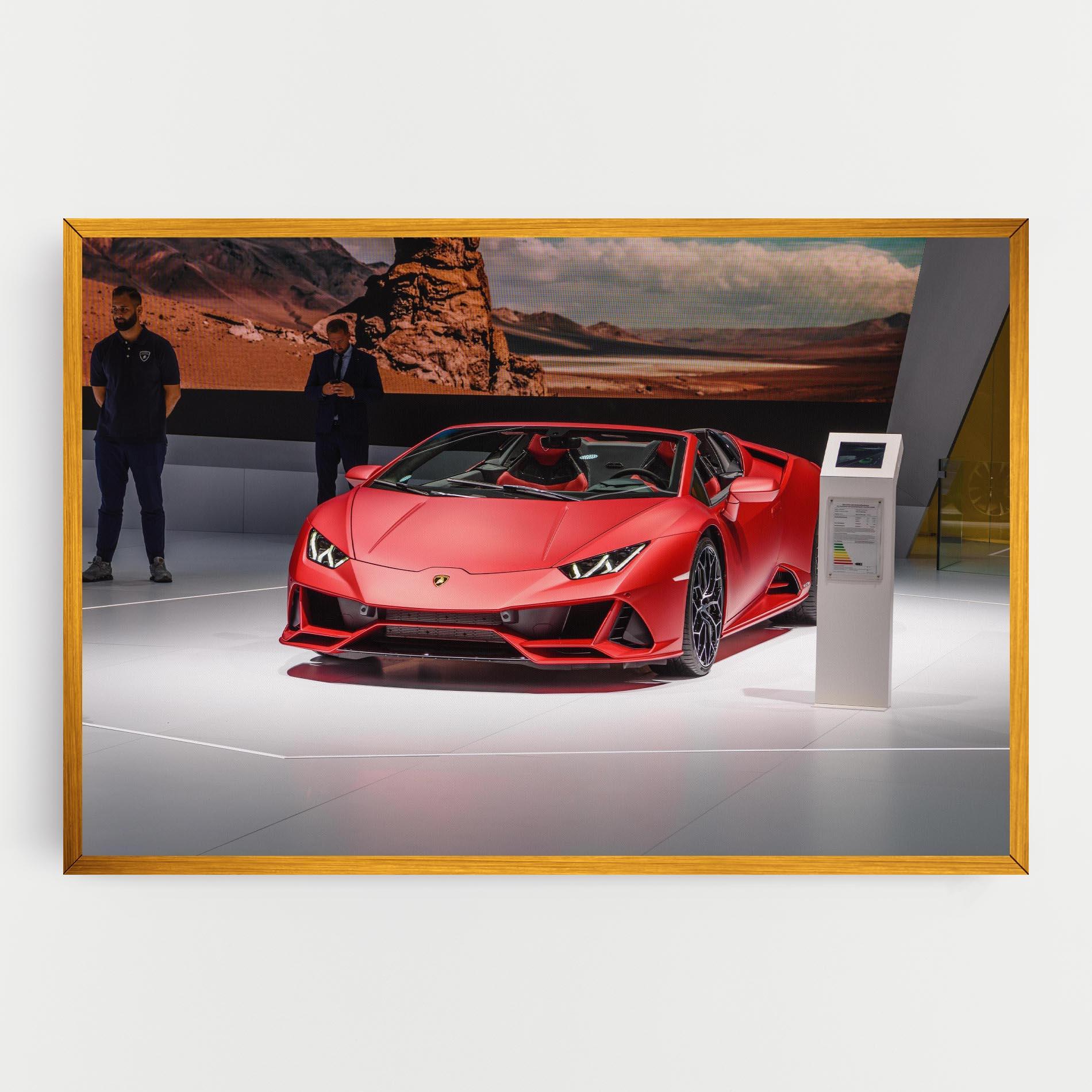 Leinwandbild Red Lambo Front mockup 0