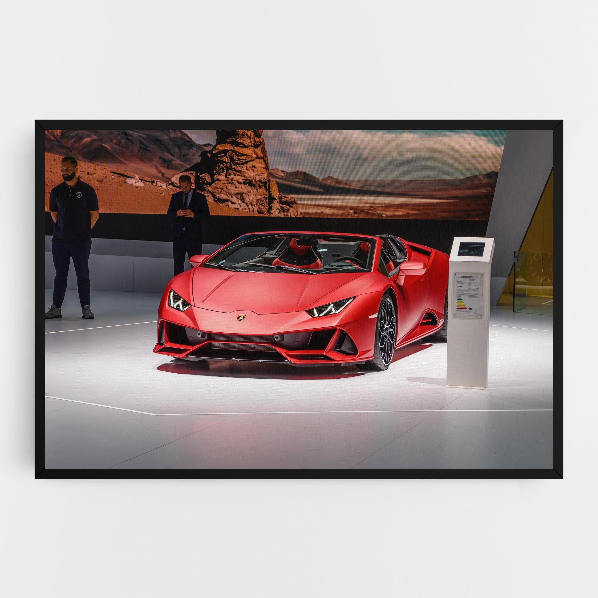 Leinwandbild Red Lambo Front mockup 0