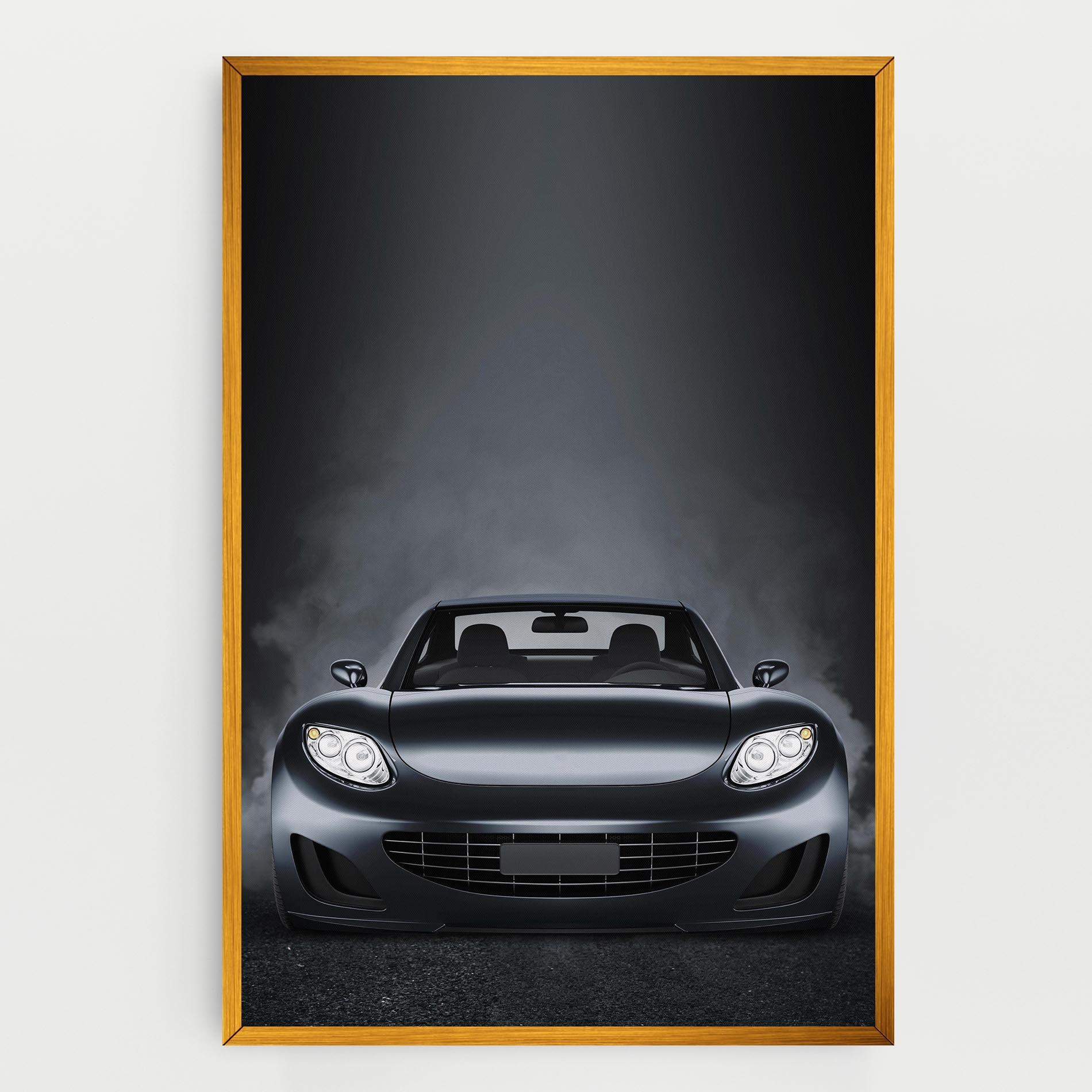 Leinwandbild Black Front Car mockup 0