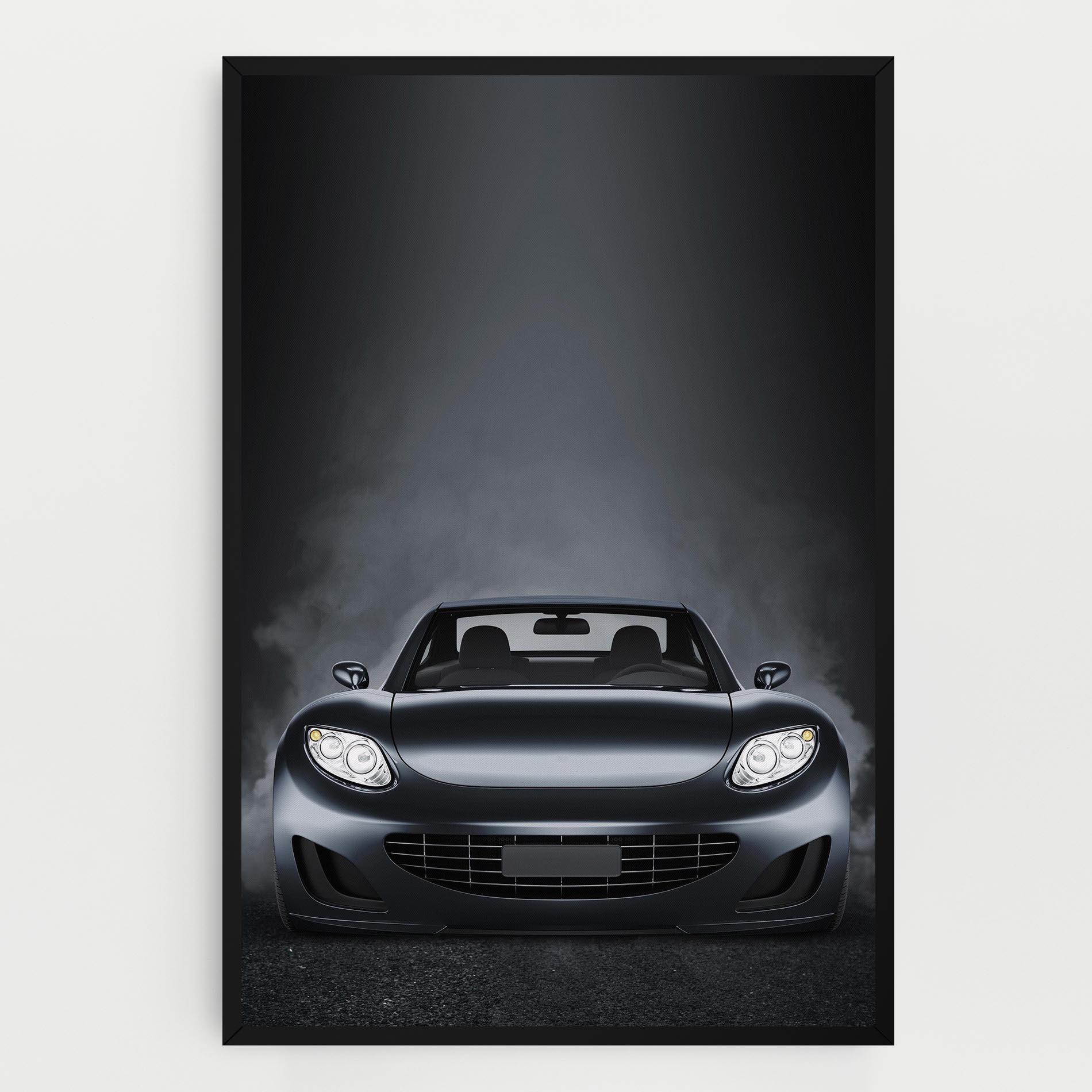 Leinwandbild Black Front Car mockup 0