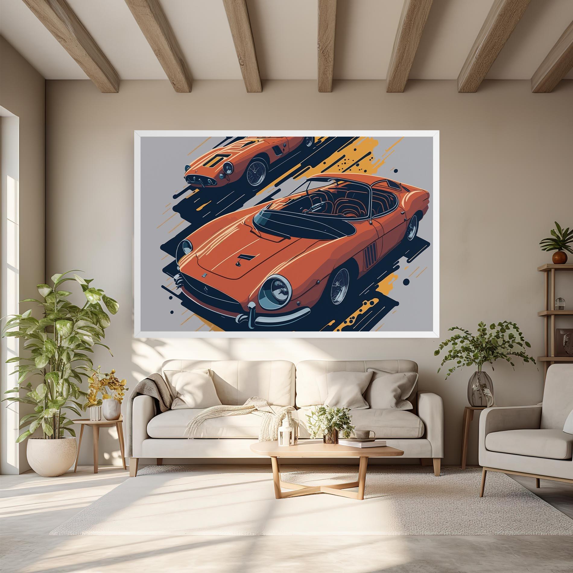 Leinwandbild Ferrari 250 Gto mockup 6