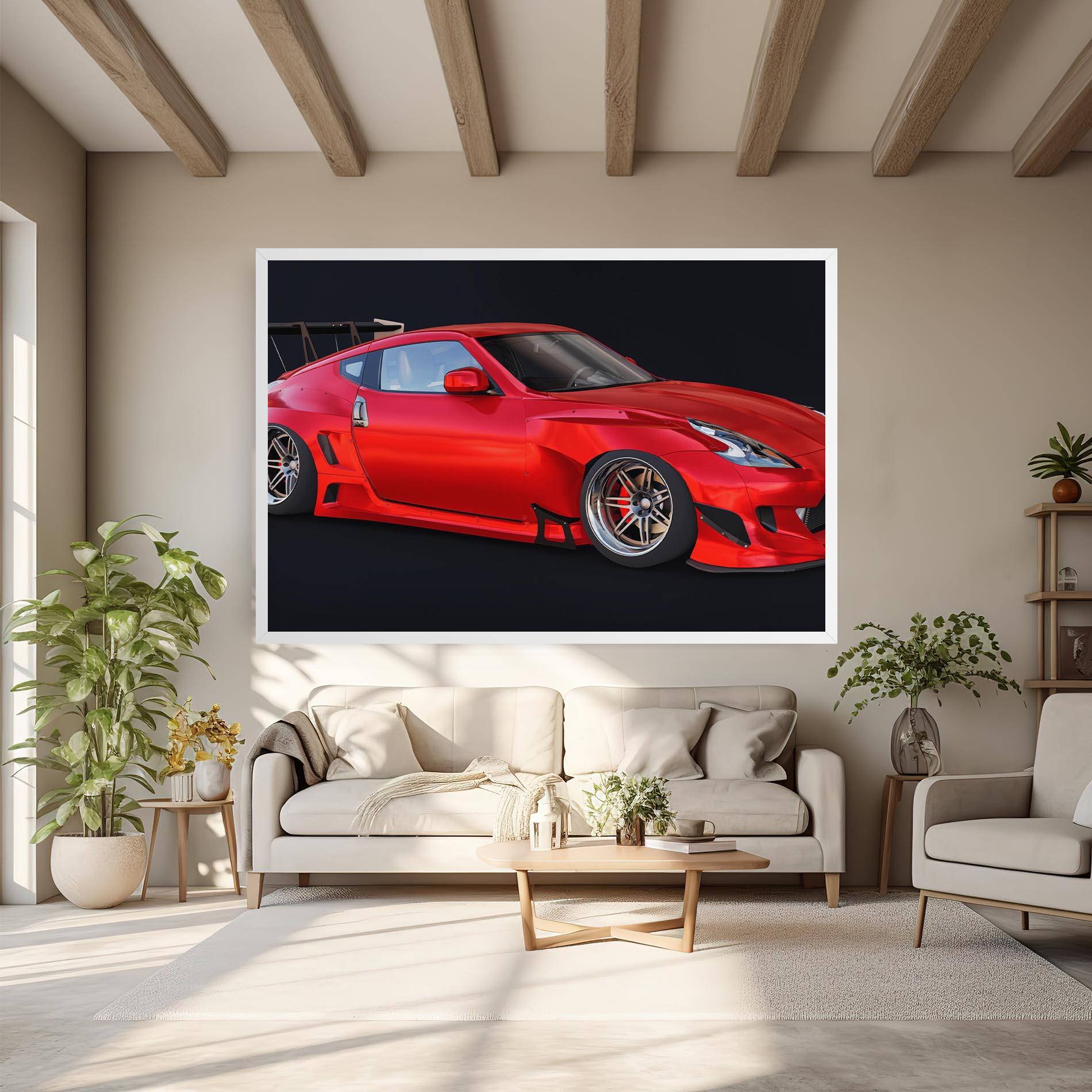 Leinwandbild Red Tuned 350z mockup 6