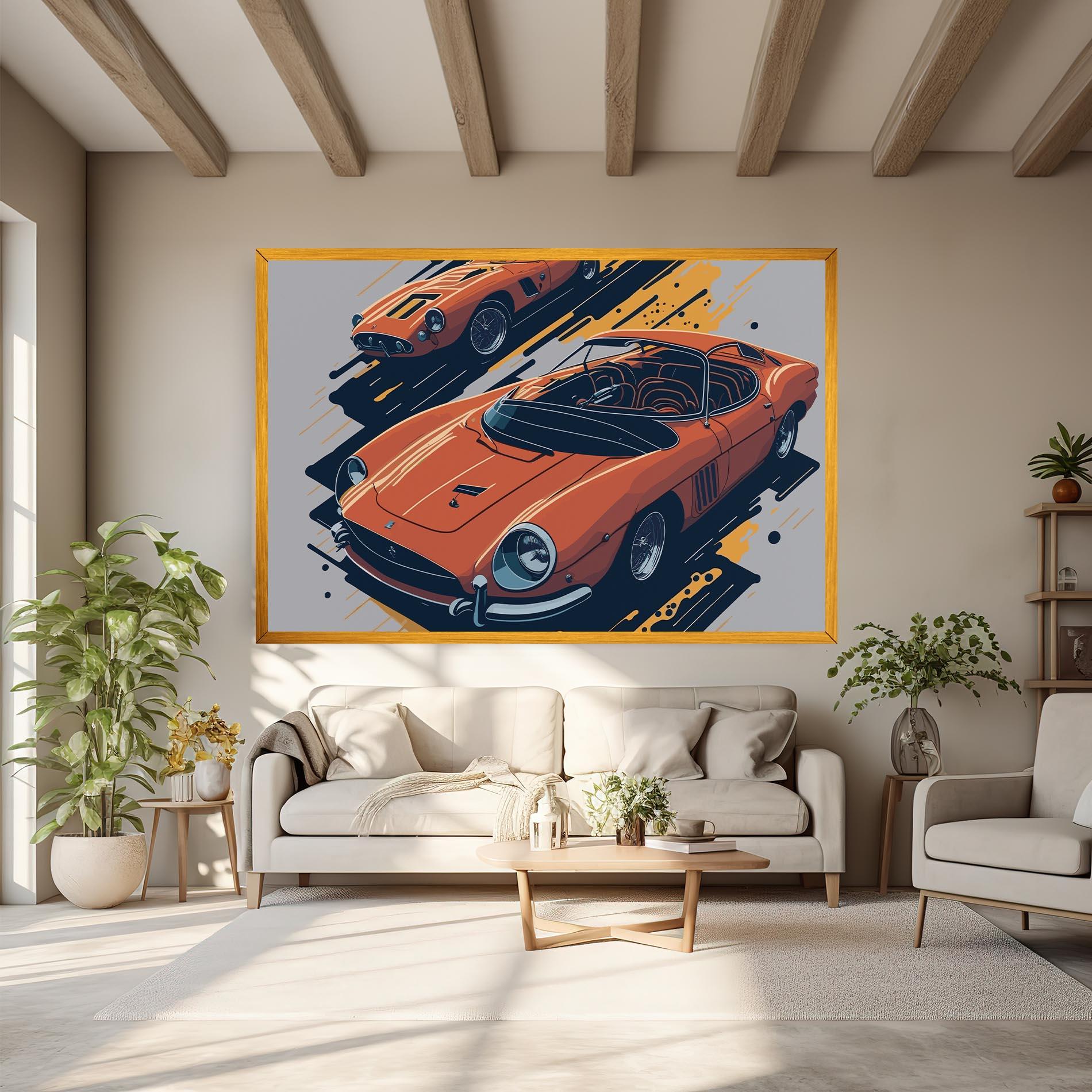 Leinwandbild Ferrari 250 Gto mockup 6