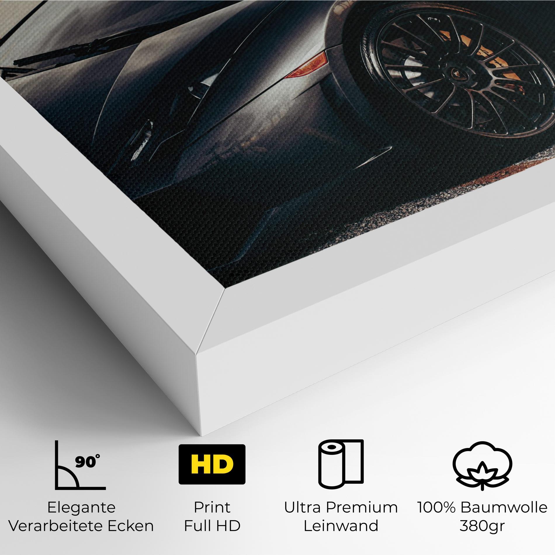 Leinwandbild Black Lambo Sea mockup 4