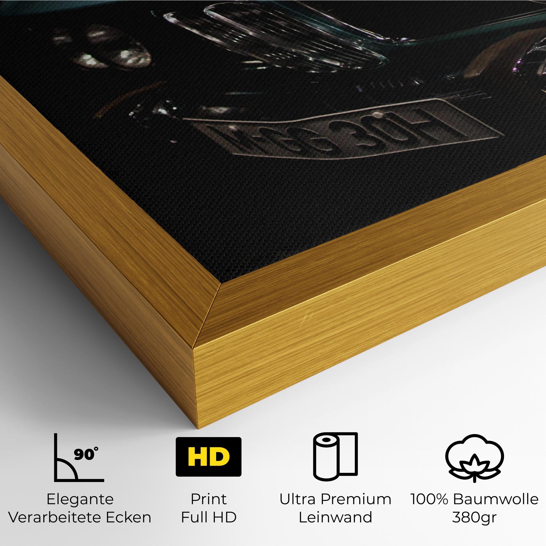 Leinwandbild Old Bmw Headlight mockup 4