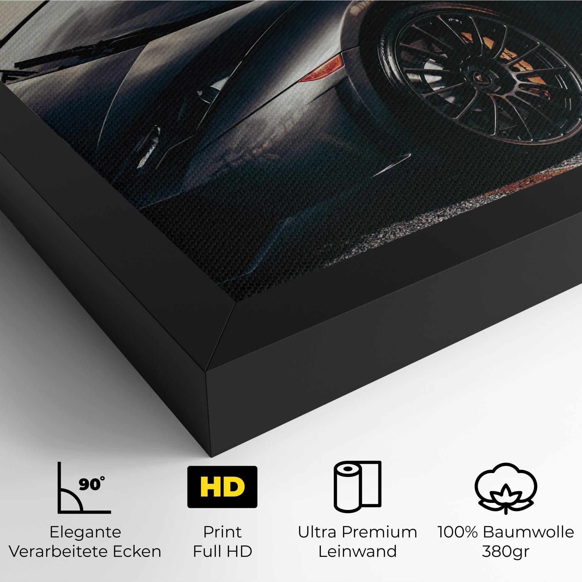 Leinwandbild Black Lambo Sea mockup 4