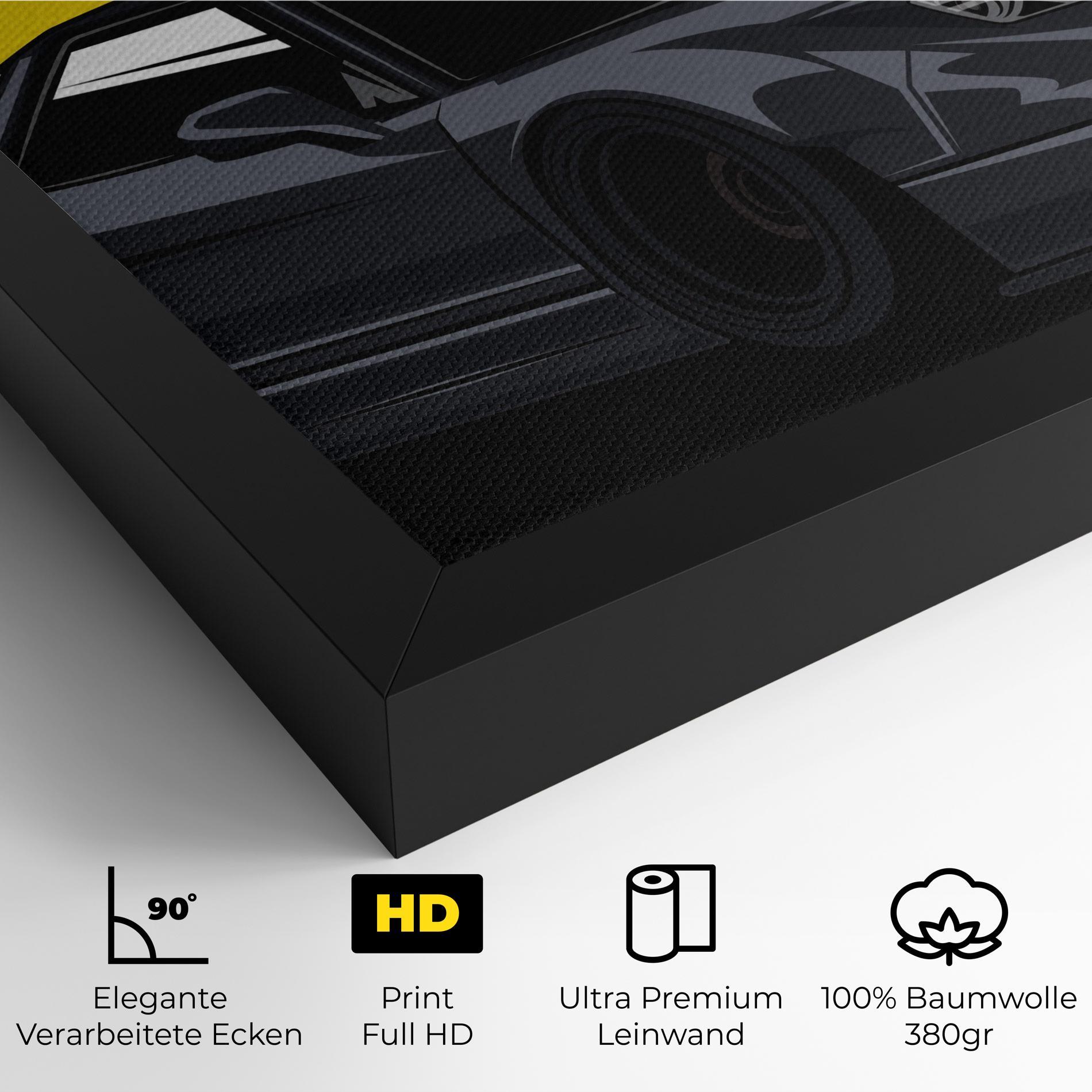 Leinwandbild Yellow Sun Car mockup 4