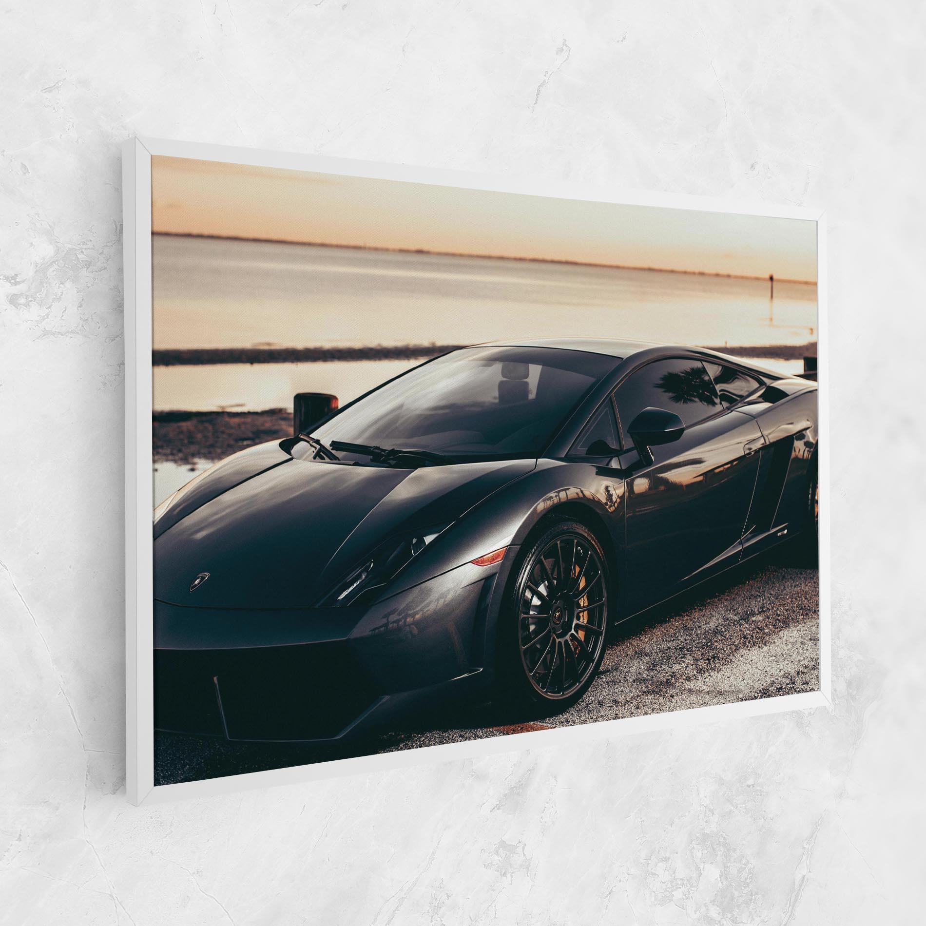 Leinwandbild Black Lambo Sea mockup 1