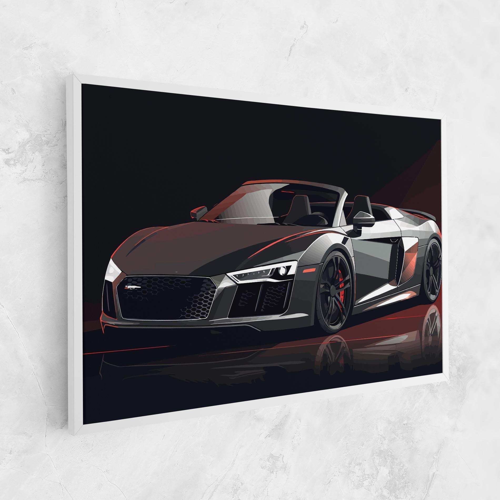 Leinwandbild Cool Grey Car mockup 1