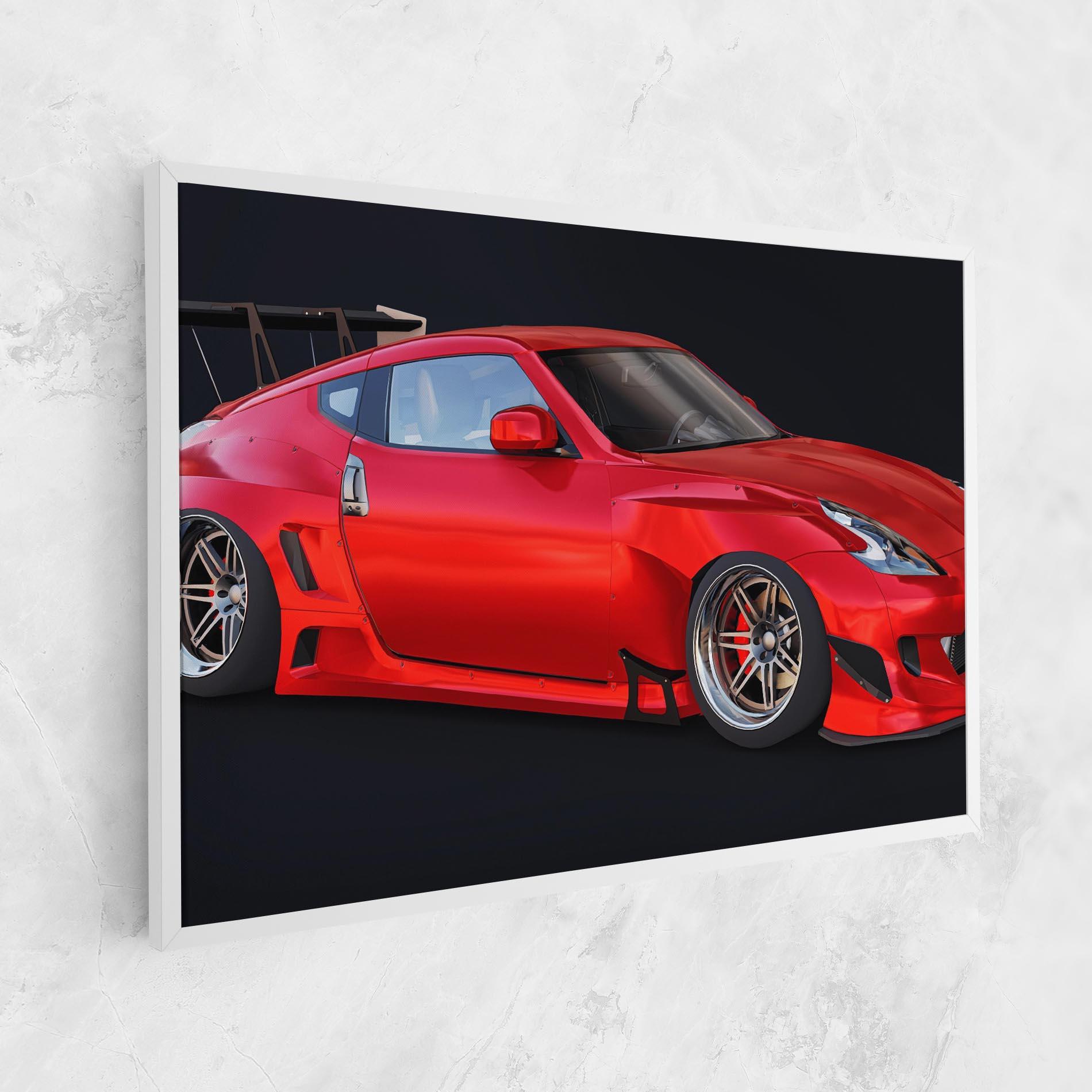 Leinwandbild Red Tuned 350z mockup 1