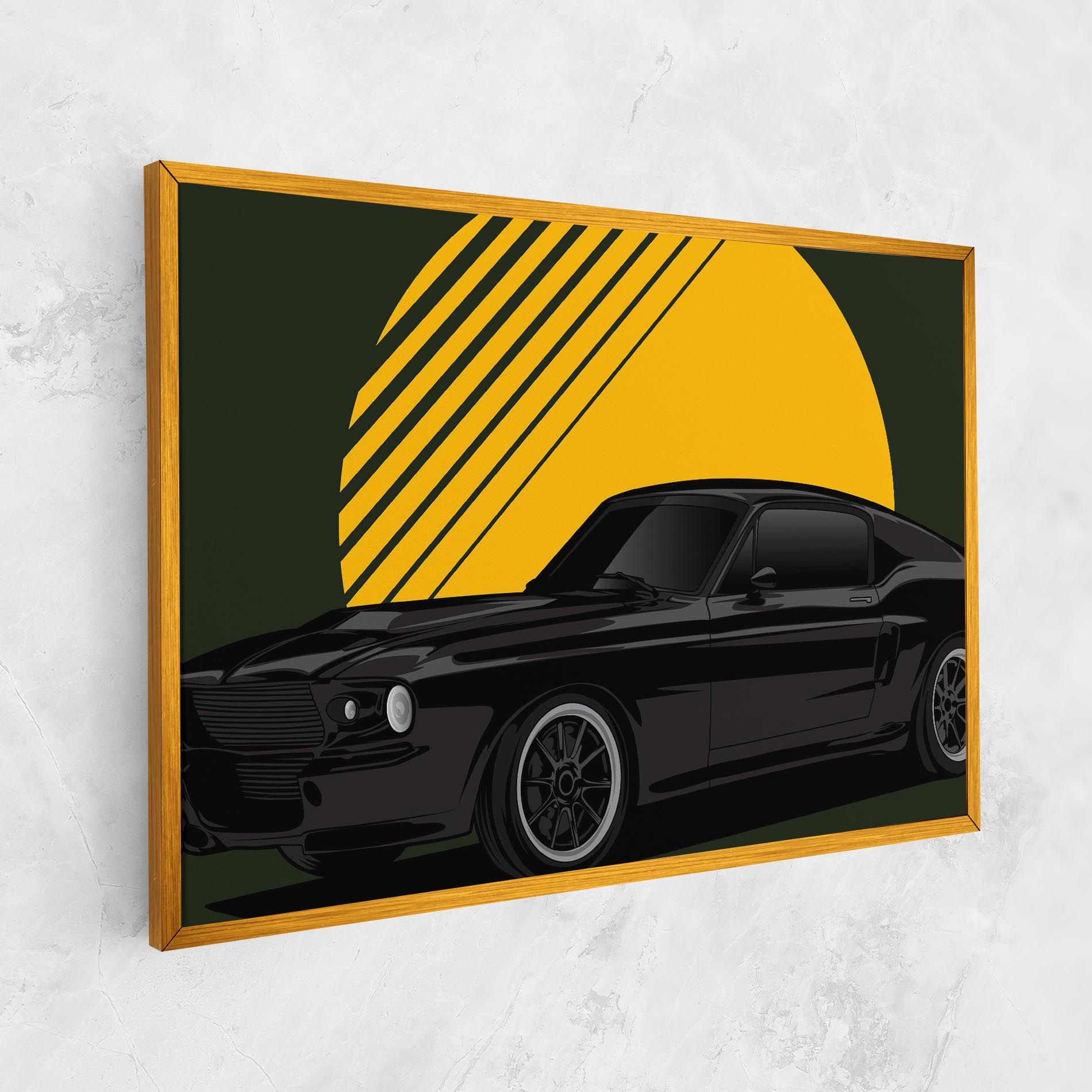 Black Car Sun mockup 1