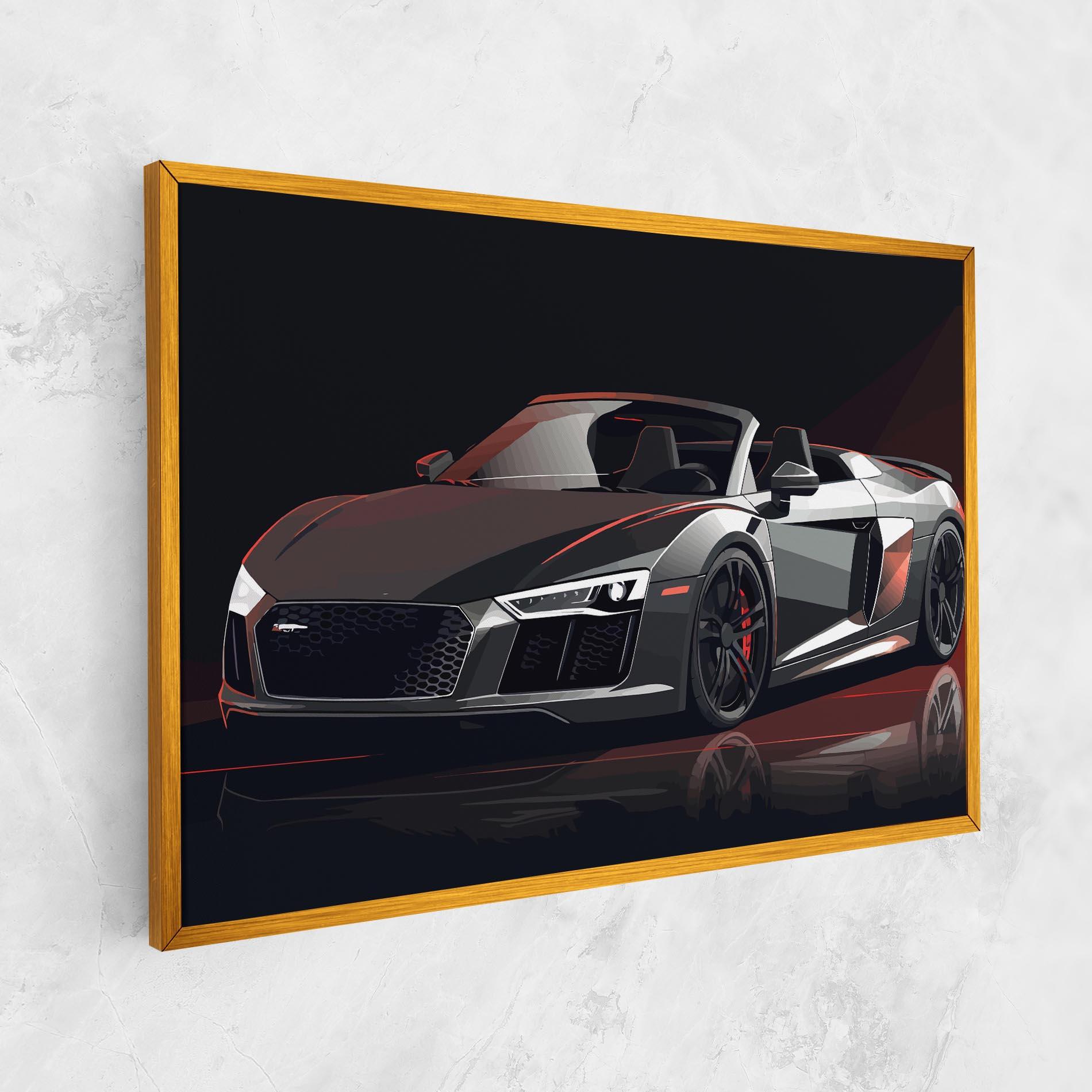 Leinwandbild Cool Grey Car mockup 1