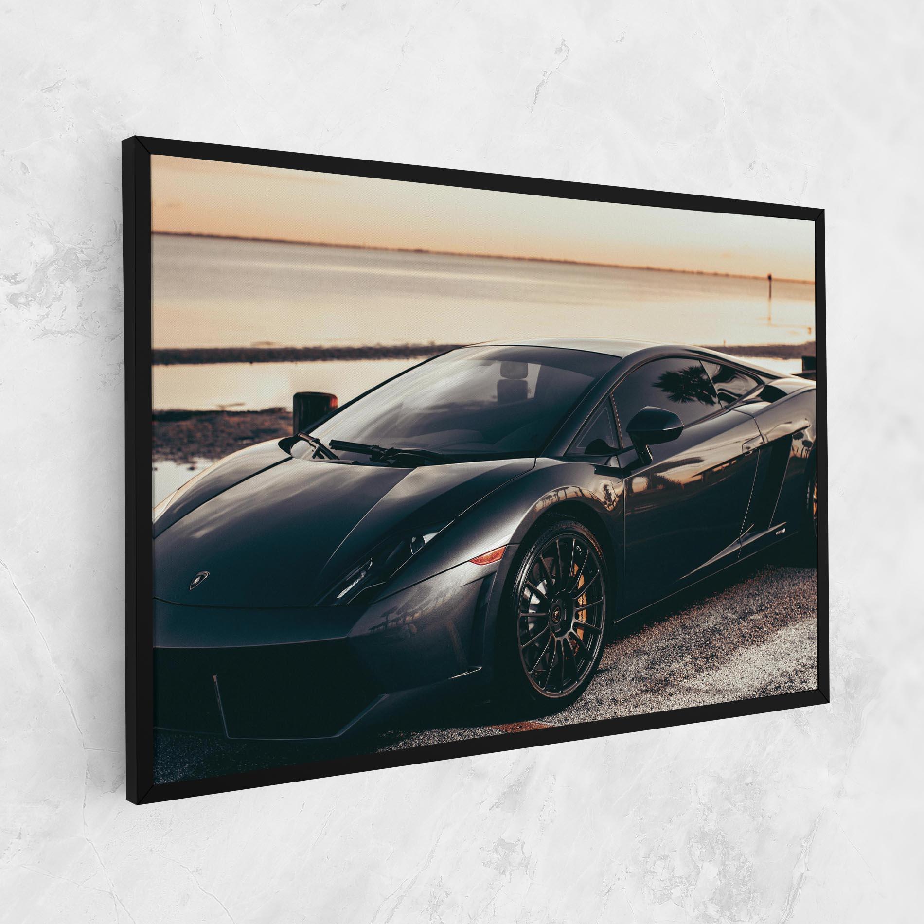 Leinwandbild Black Lambo Sea mockup 1