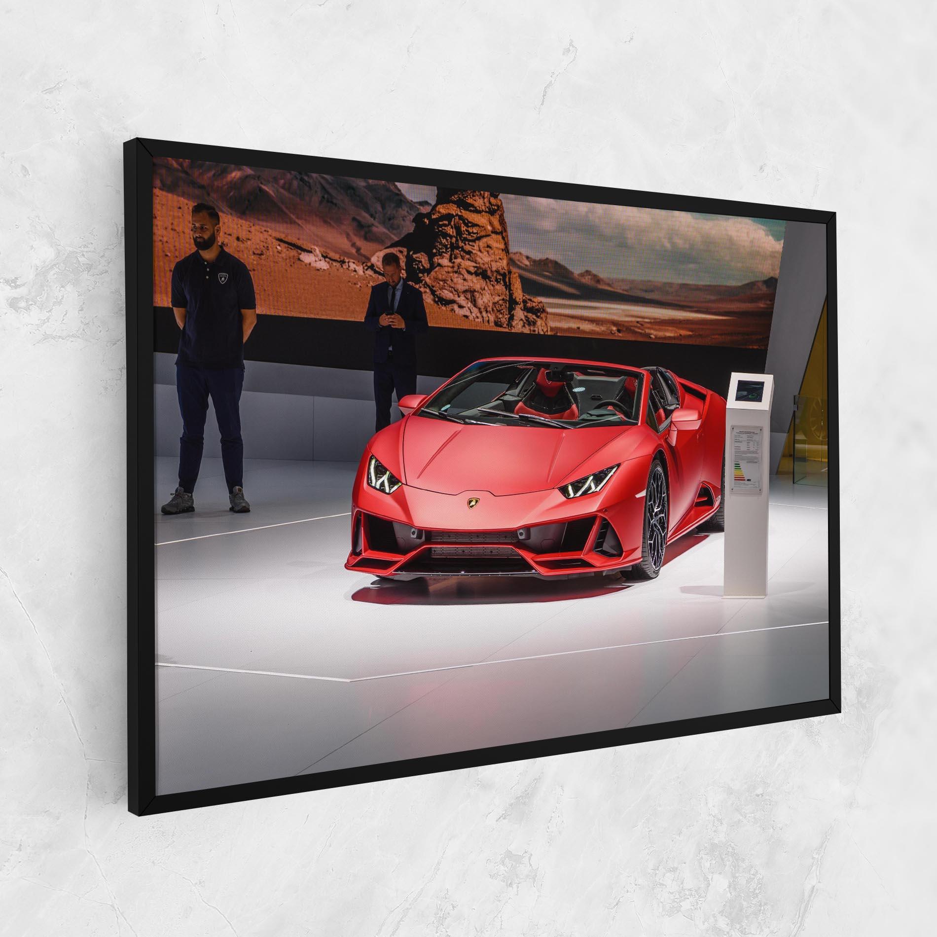 Leinwandbild Red Lambo Front mockup 1