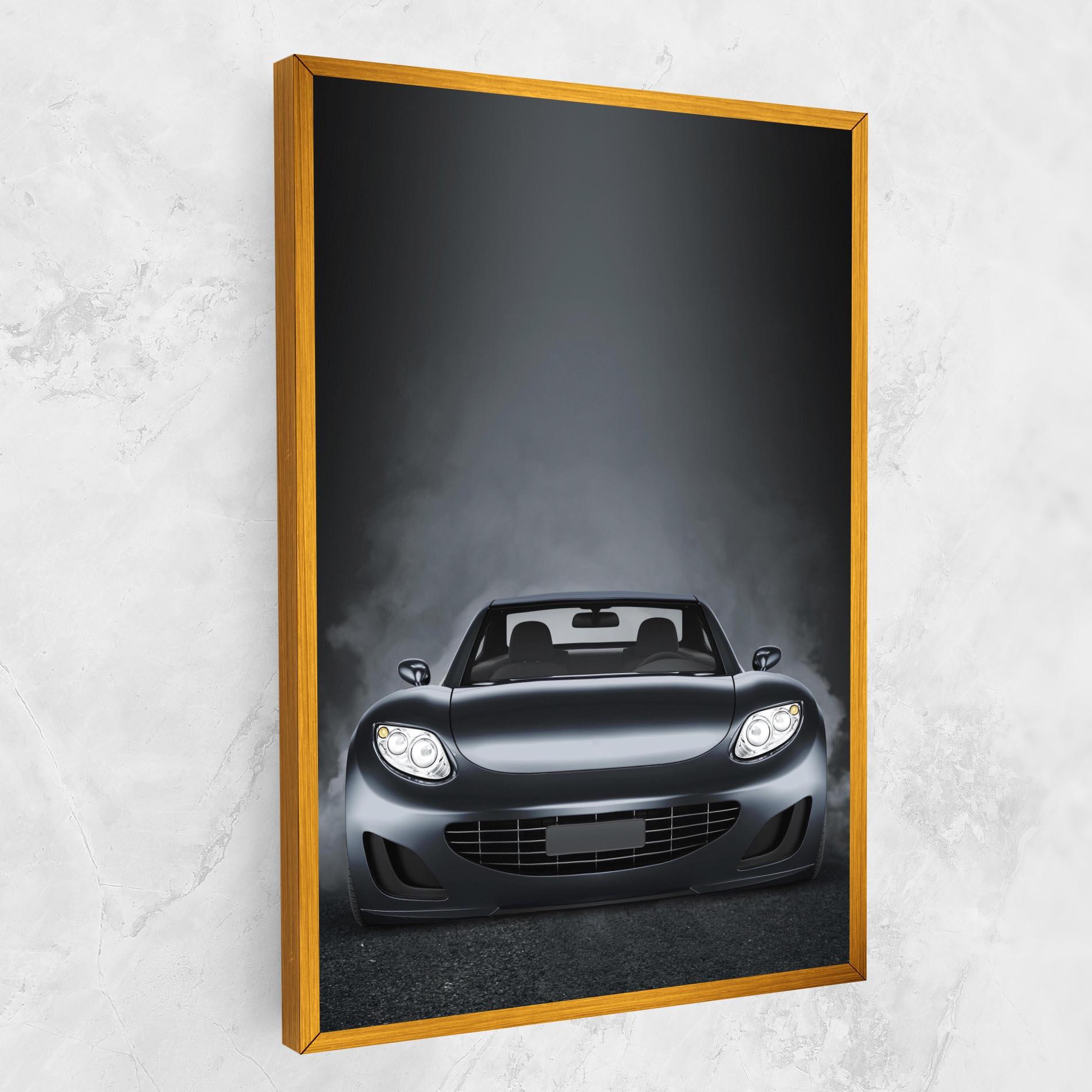 Leinwandbild Black Front Car mockup 1