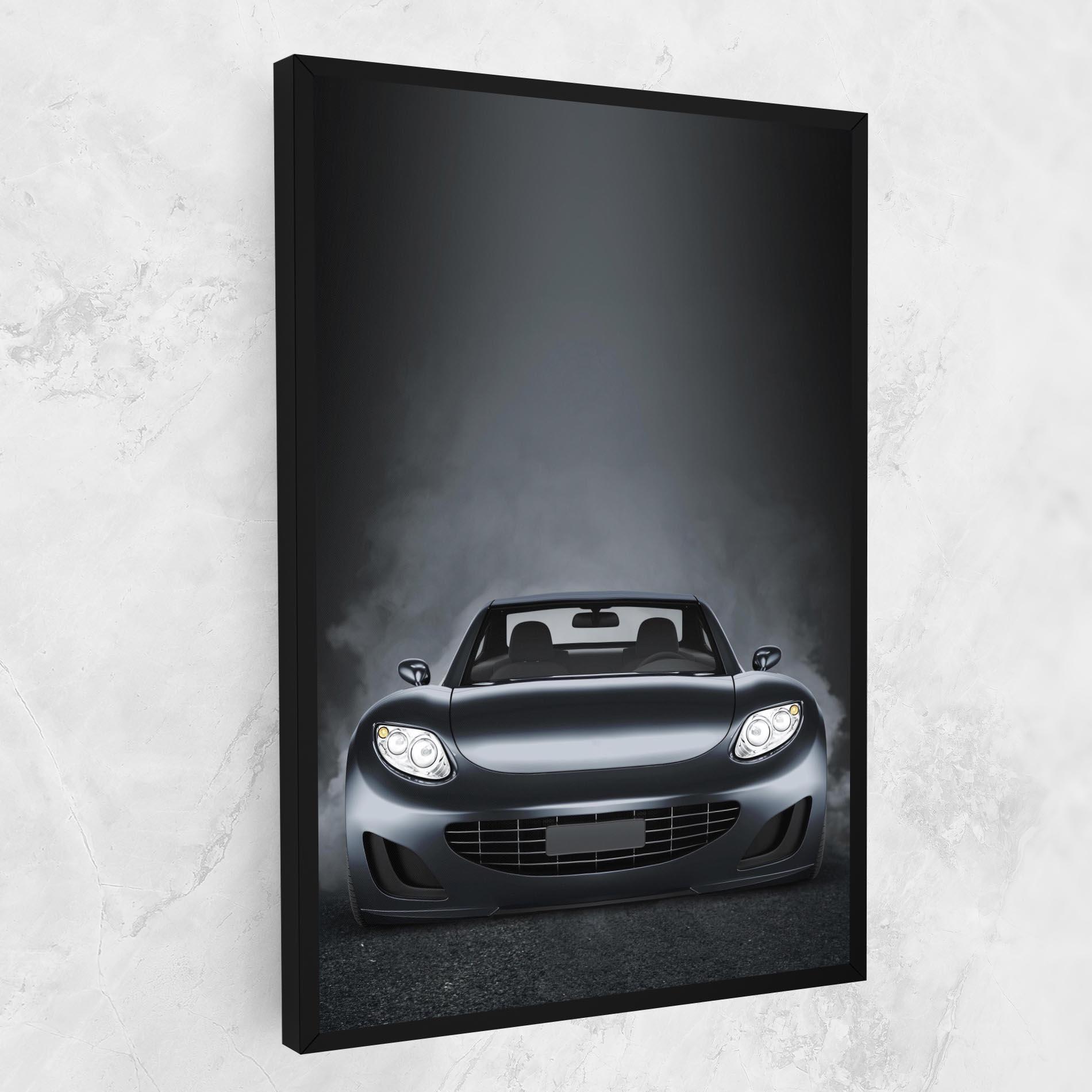 Leinwandbild Black Front Car mockup 1