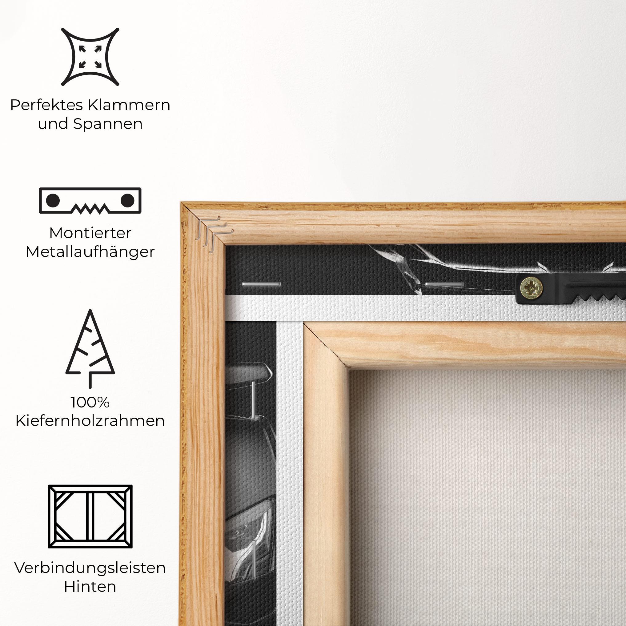 Leinwandbild Black Matte Lambo mockup 5