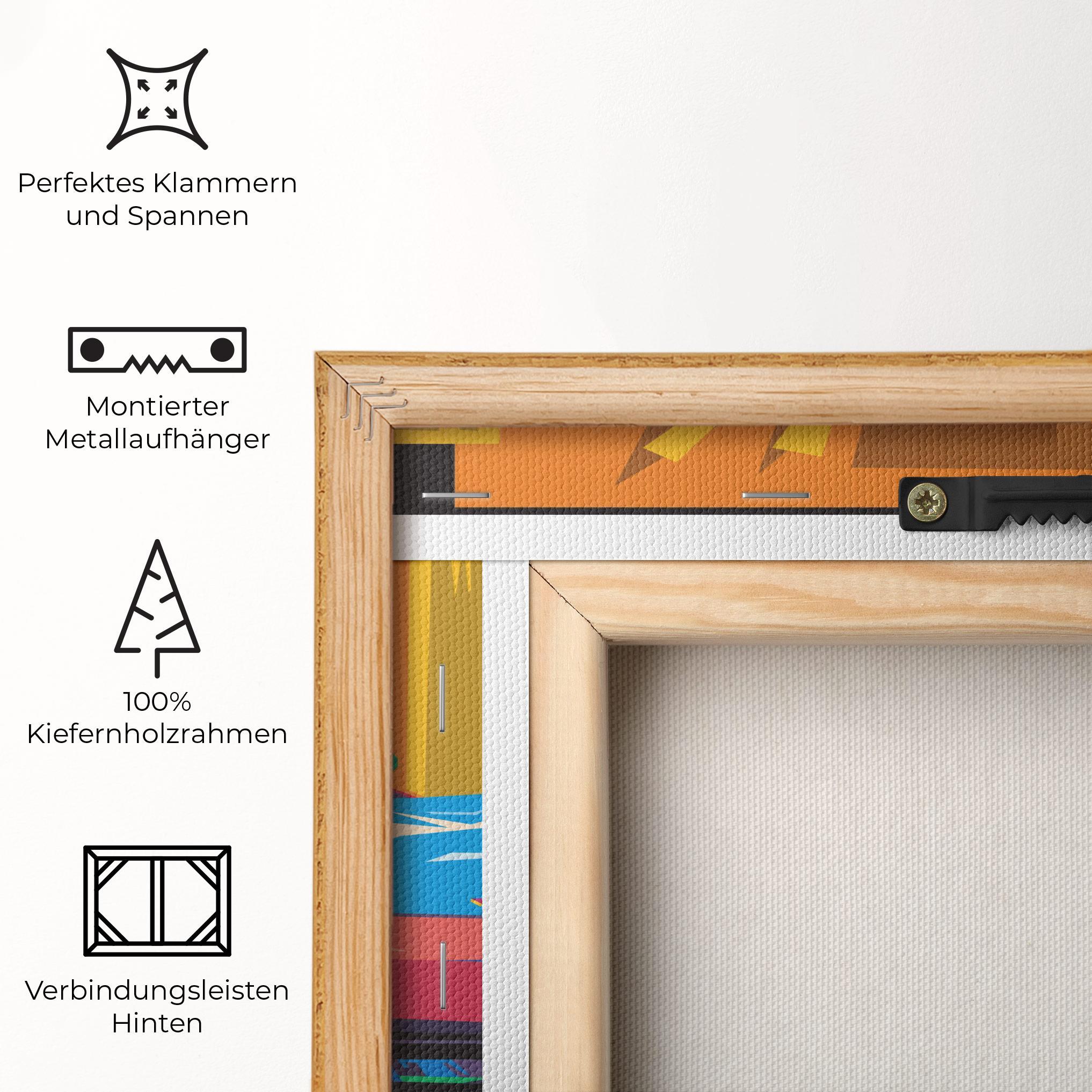 Leinwandbild Colorful Sport Car mockup 5