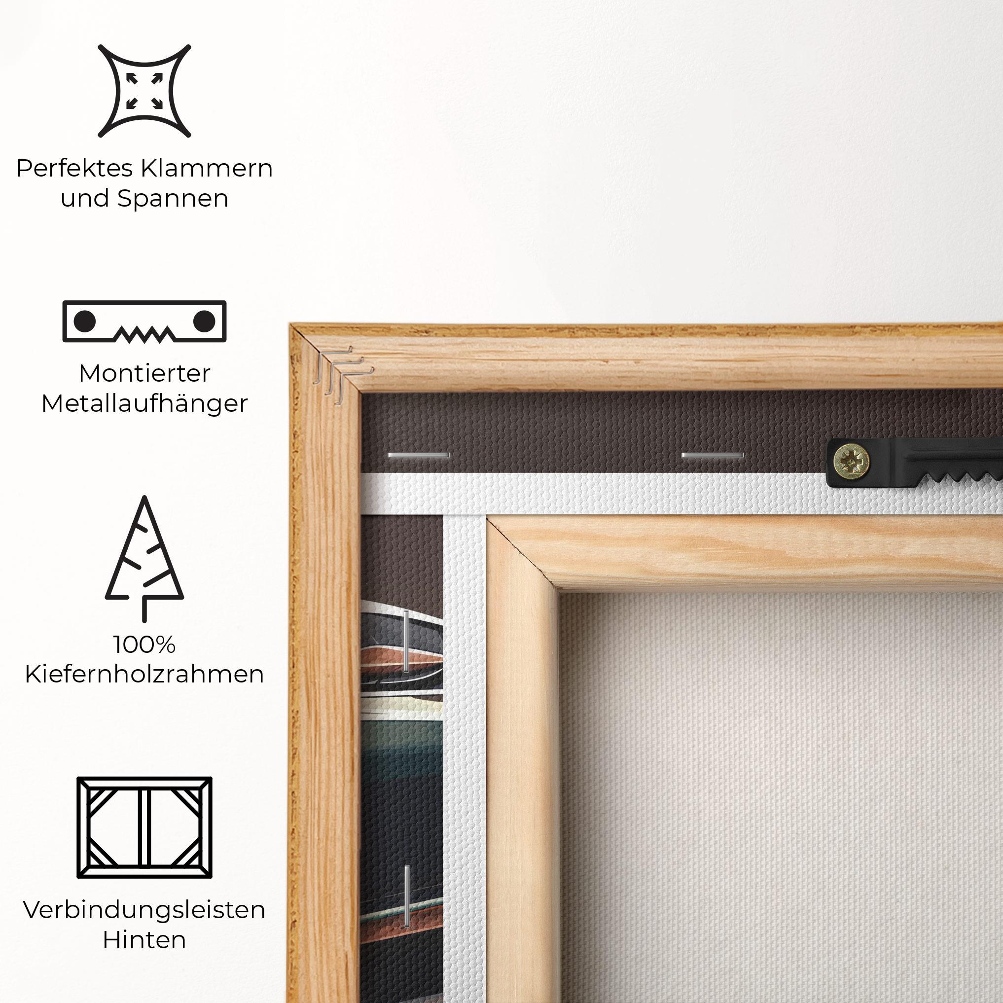 Leinwandbild Dark Green Car mockup 5