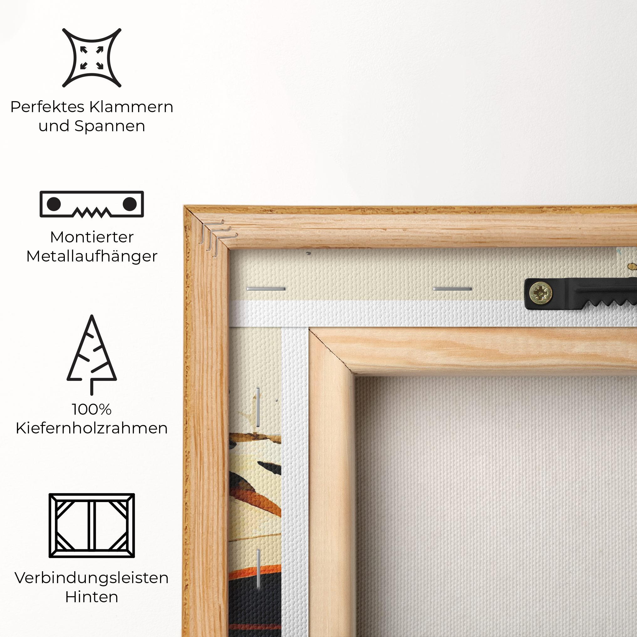 Leinwandbild Orange Paint Car mockup 5