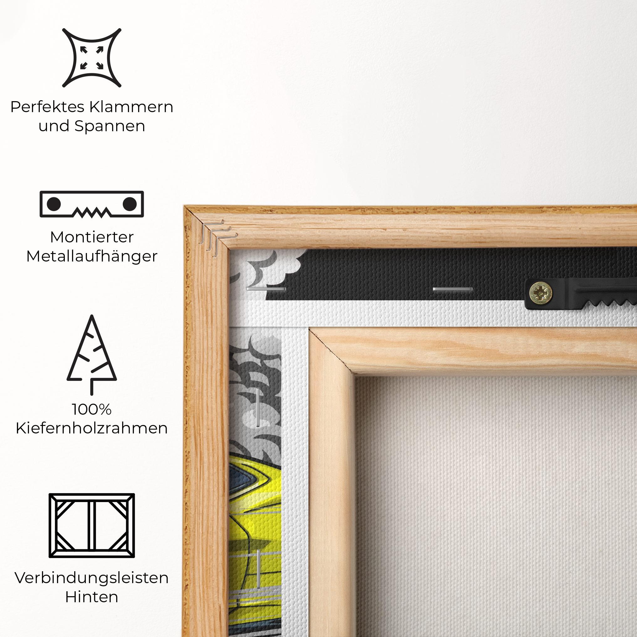 Leinwandbild Racing Car Smoke mockup 5