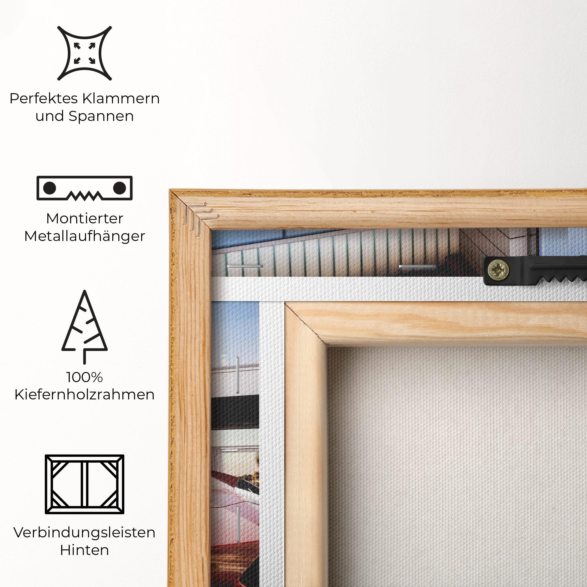 Leinwandbild Red Lambo Outside mockup 5