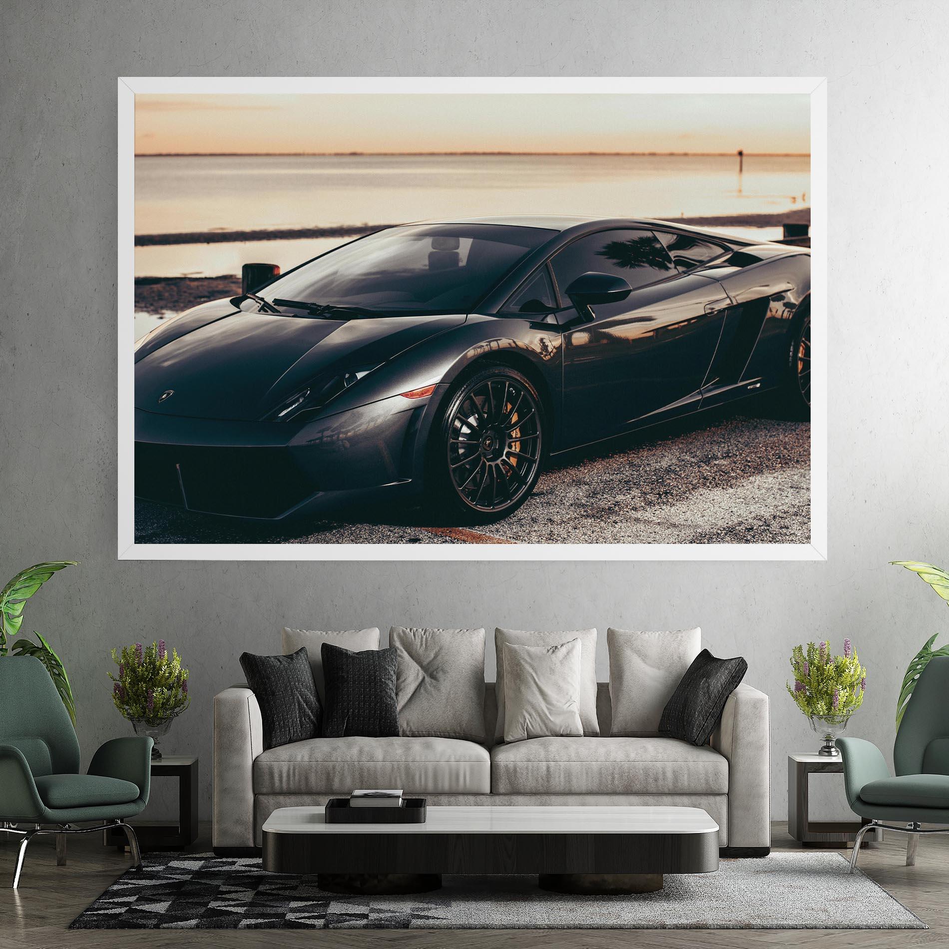 Leinwandbild Black Lambo Sea mockup 7