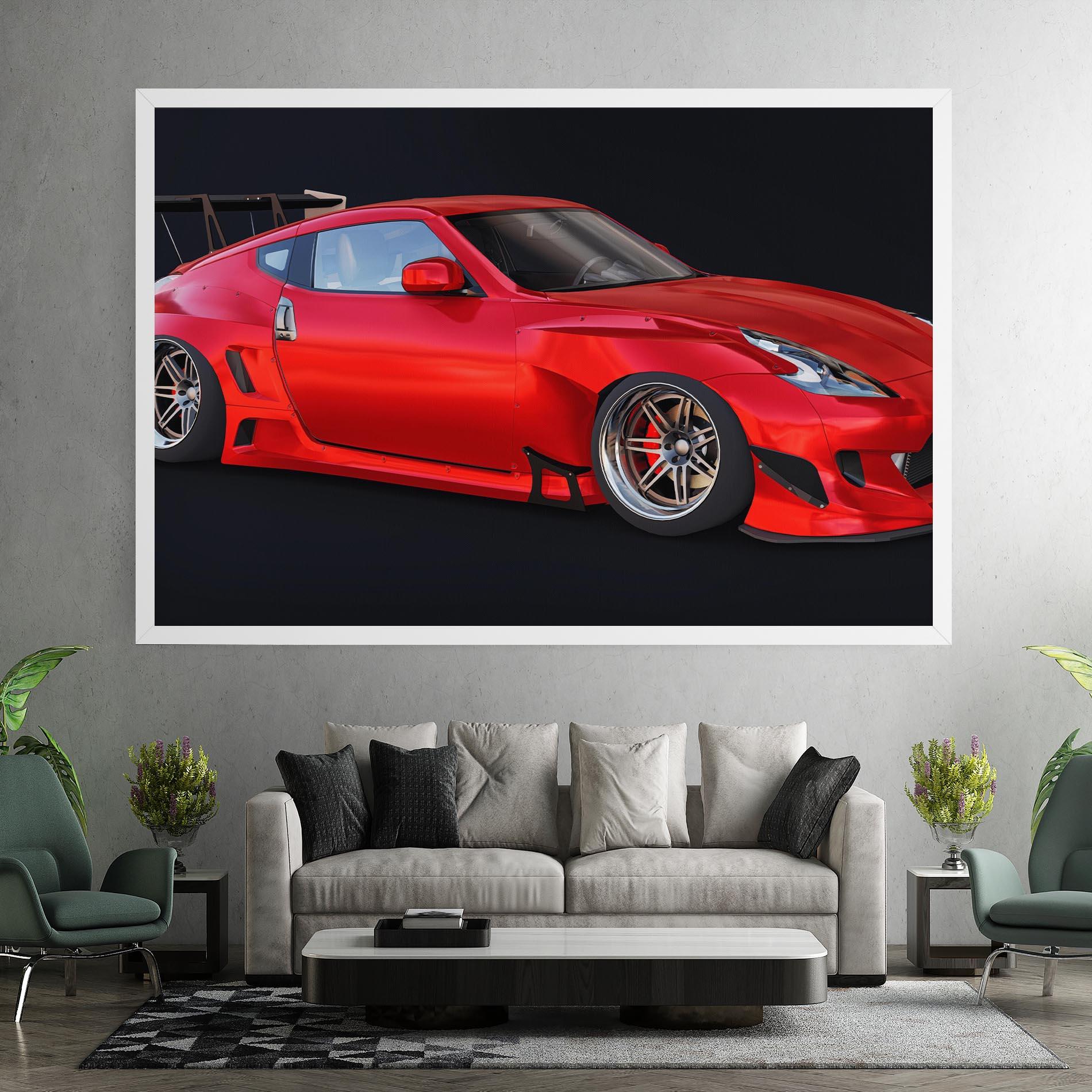 Leinwandbild Red Tuned 350z mockup 7
