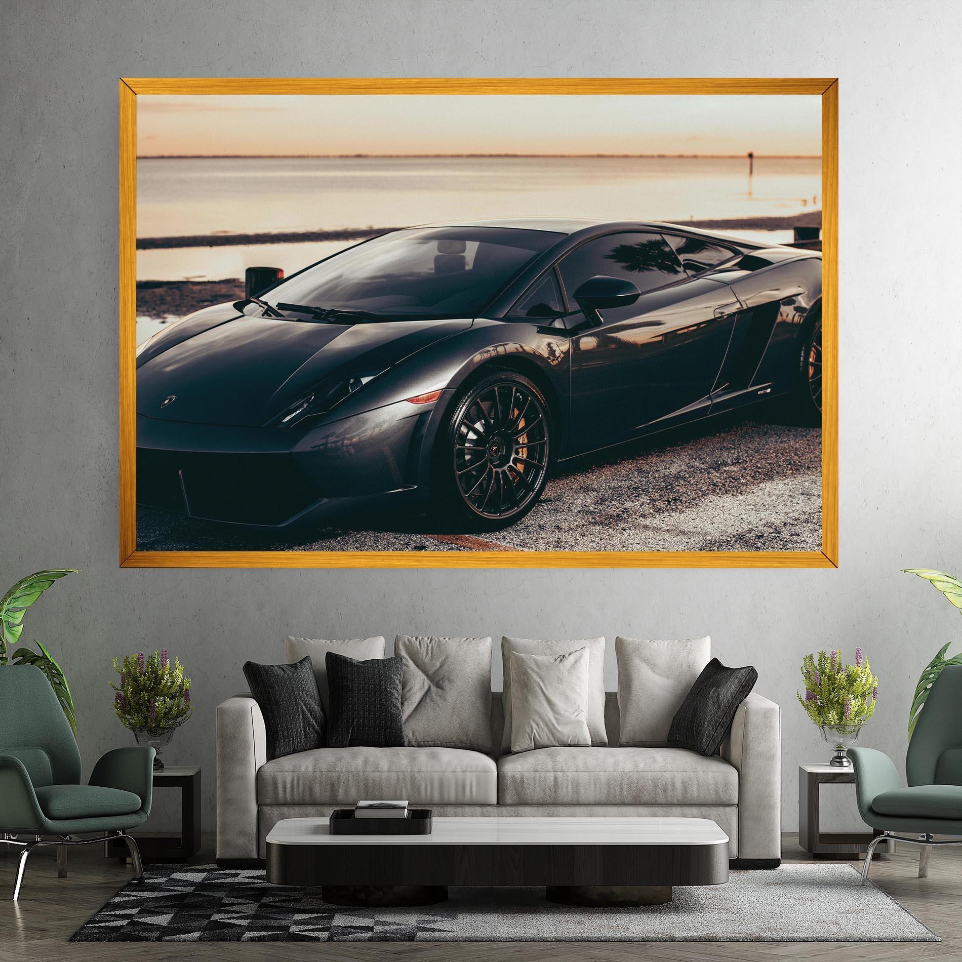 Leinwandbild Black Lambo Sea mockup 7