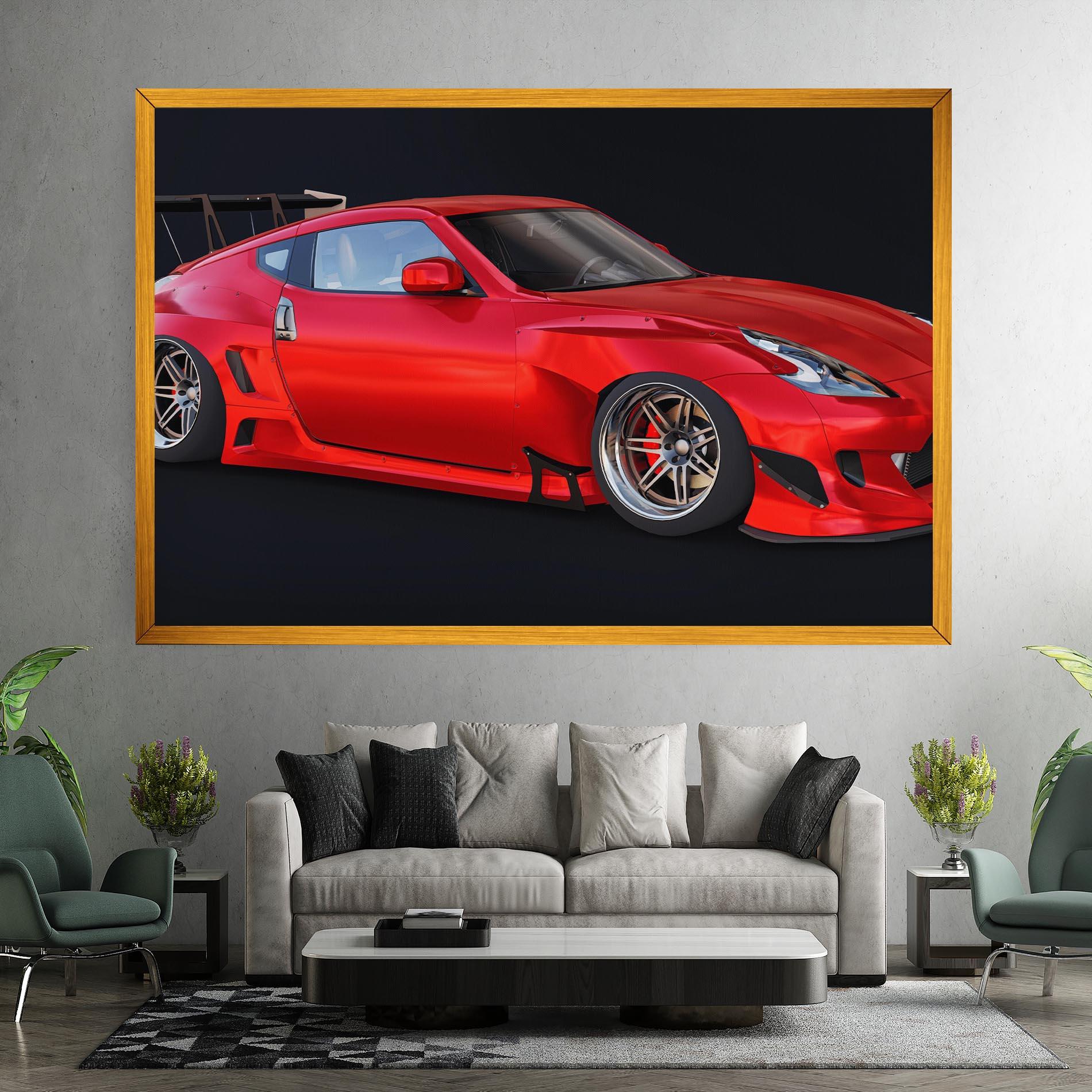 Leinwandbild Red Tuned 350z mockup 7