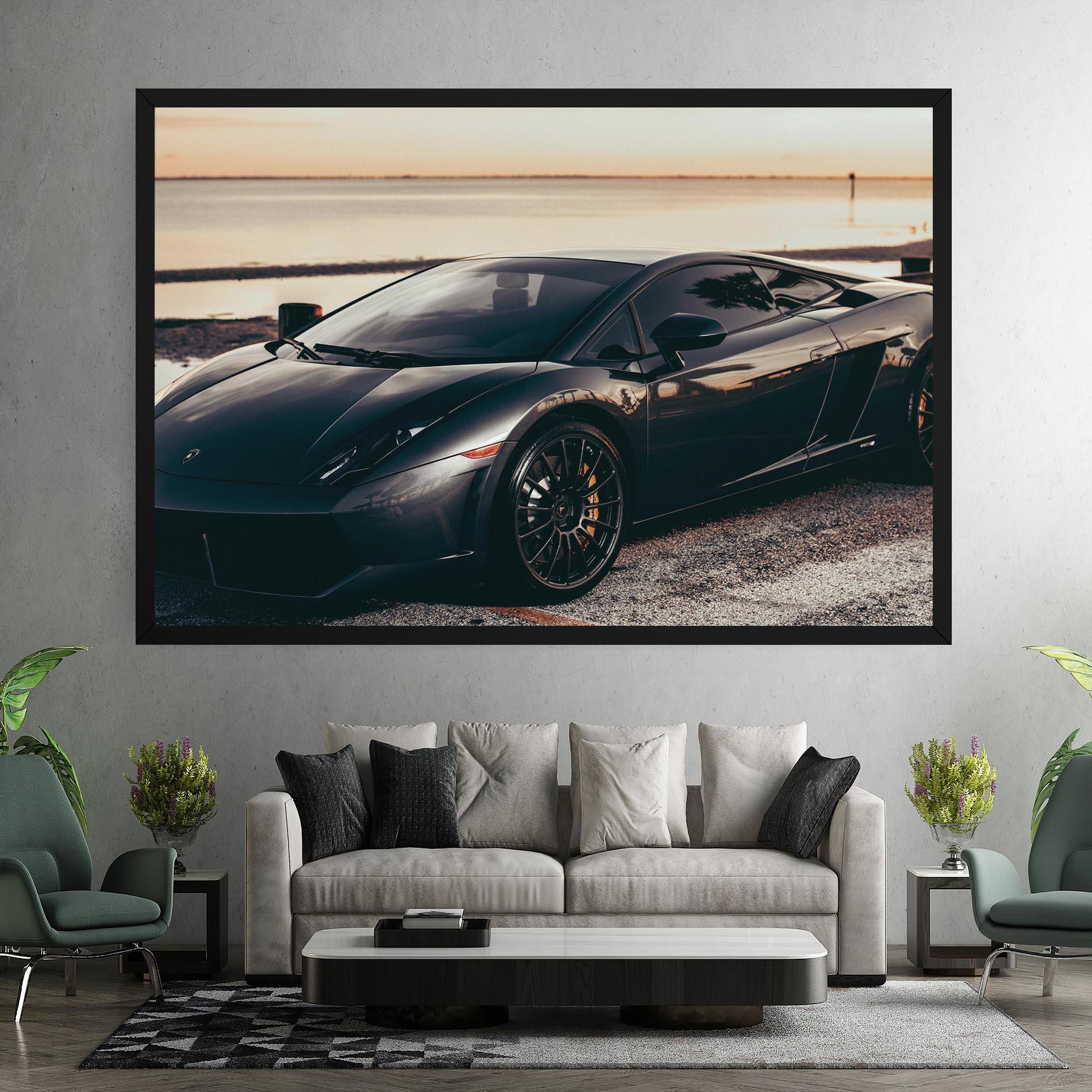 Leinwandbild Black Lambo Sea mockup 7