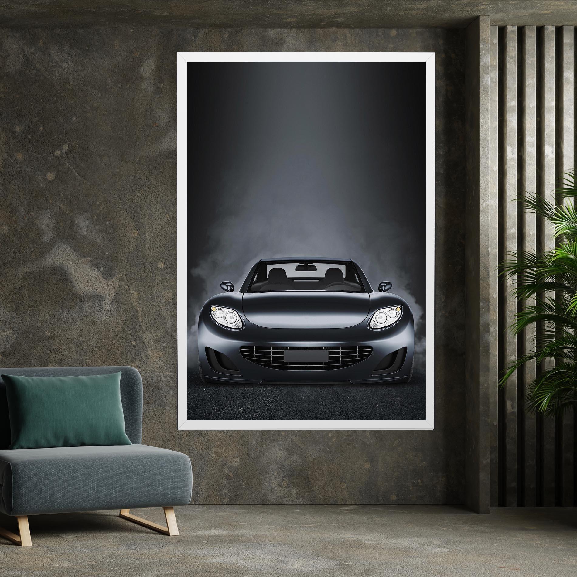 Leinwandbild Black Front Car mockup 7