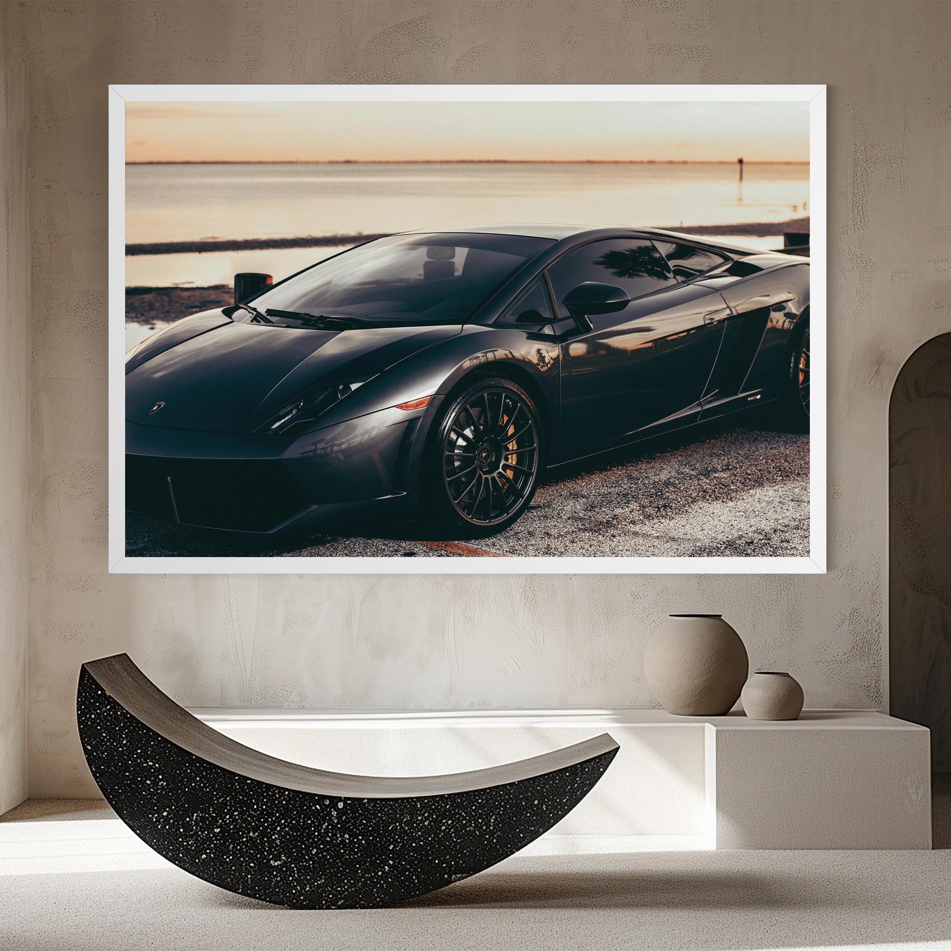 Leinwandbild Black Lambo Sea mockup 8
