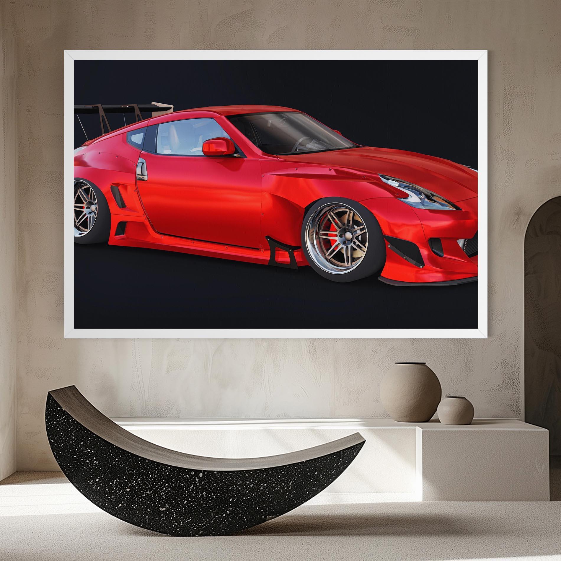 Leinwandbild Red Tuned 350z mockup 8