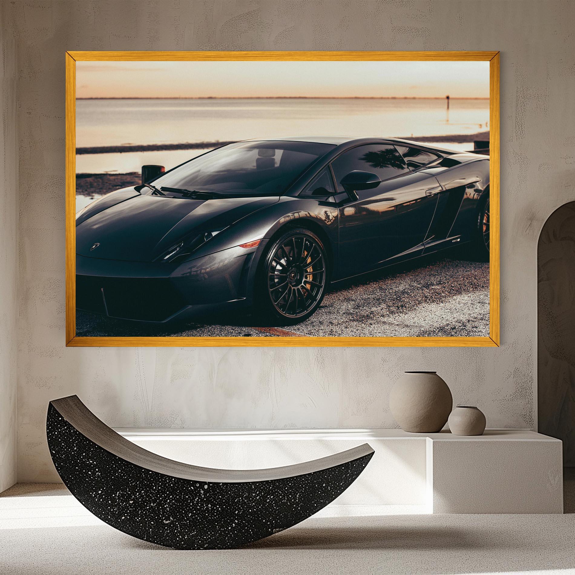 Leinwandbild Black Lambo Sea mockup 8