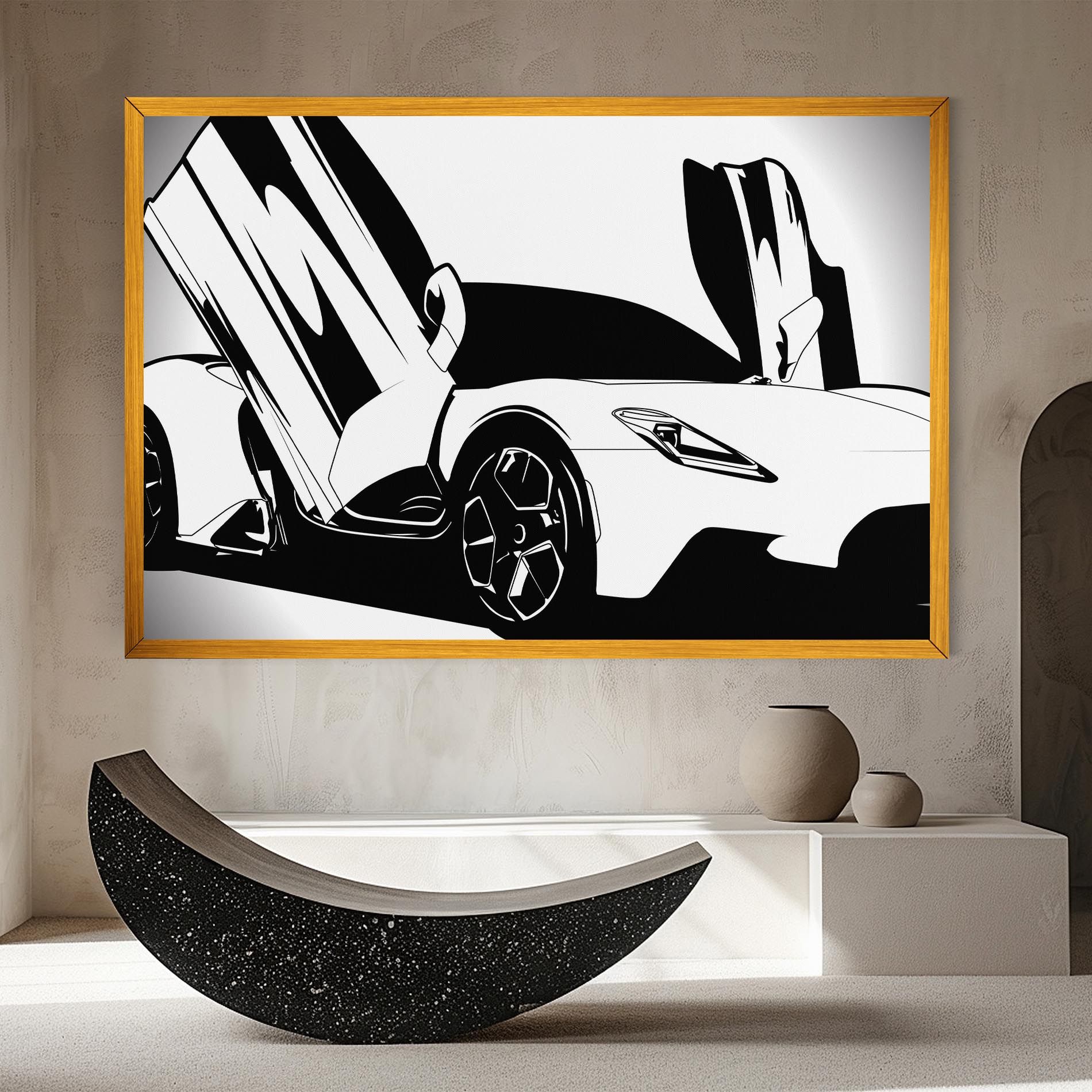 Black White Car mockup 8