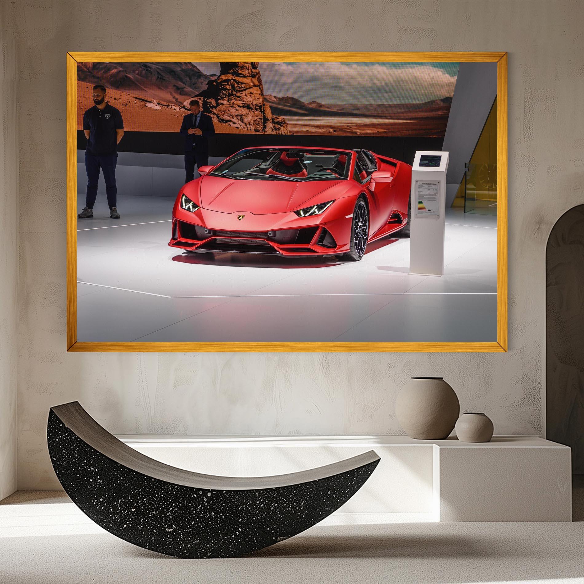 Leinwandbild Red Lambo Front mockup 8