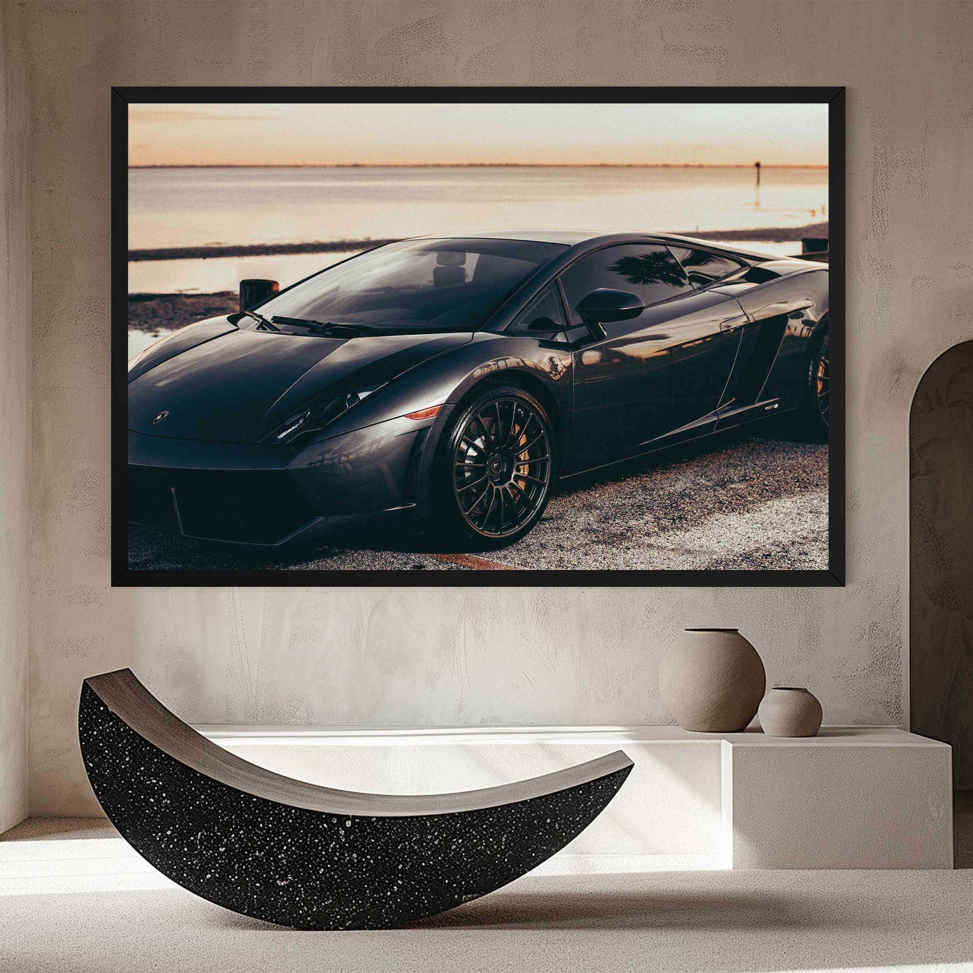 Leinwandbild Black Lambo Sea mockup 8