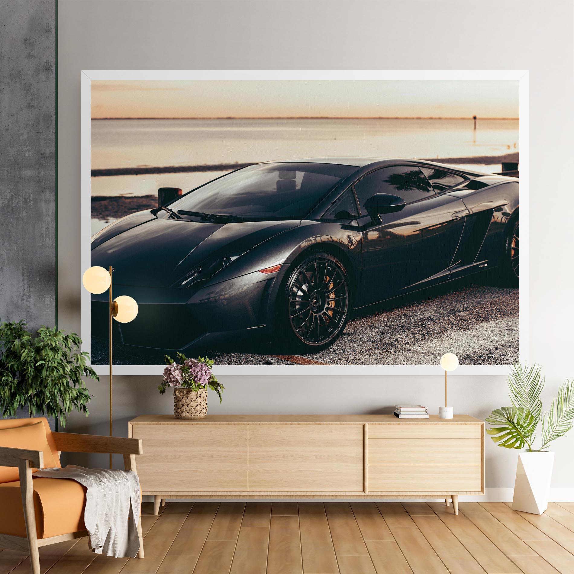 Leinwandbild Black Lambo Sea mockup 9