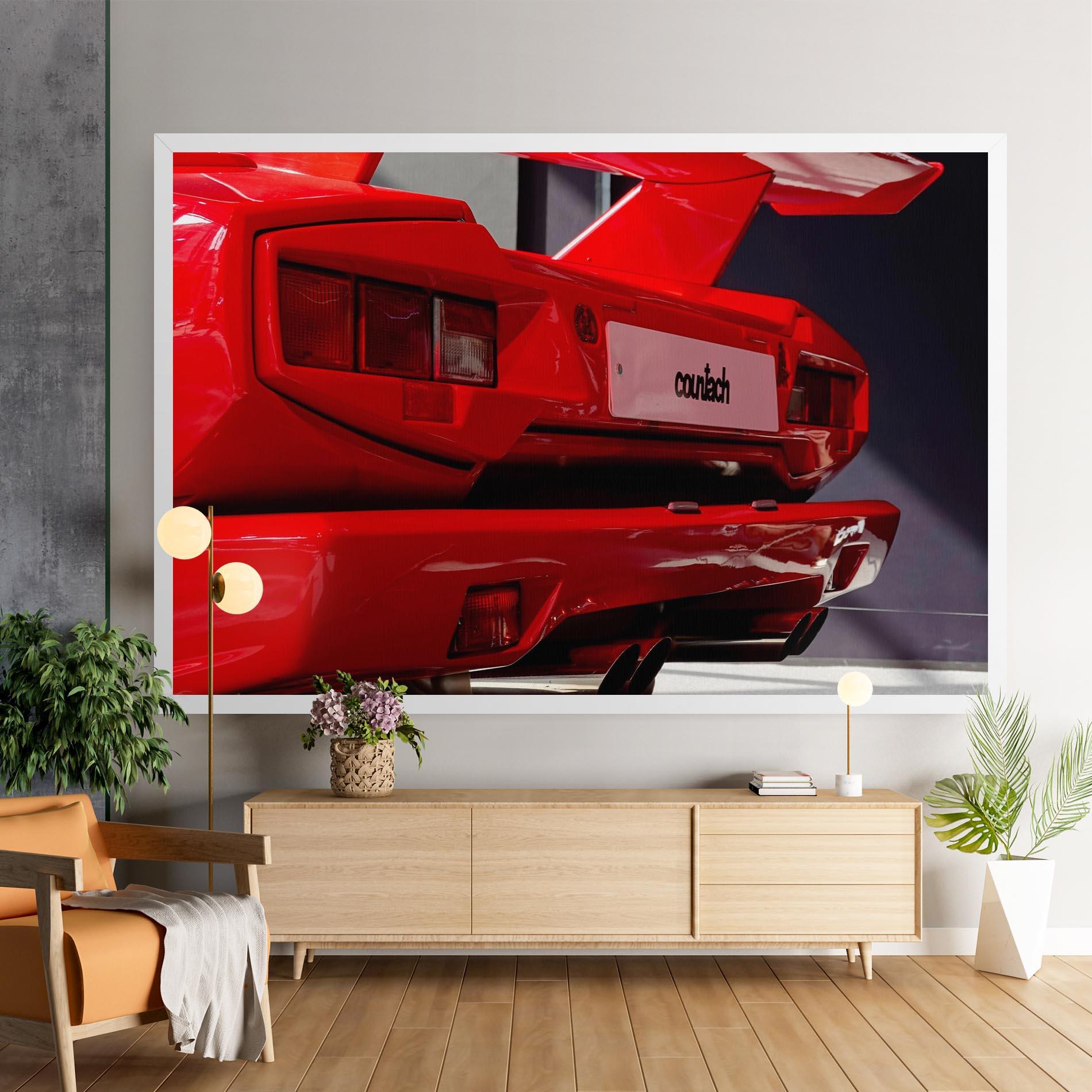 Leinwandbild Red Rear Countach mockup 9