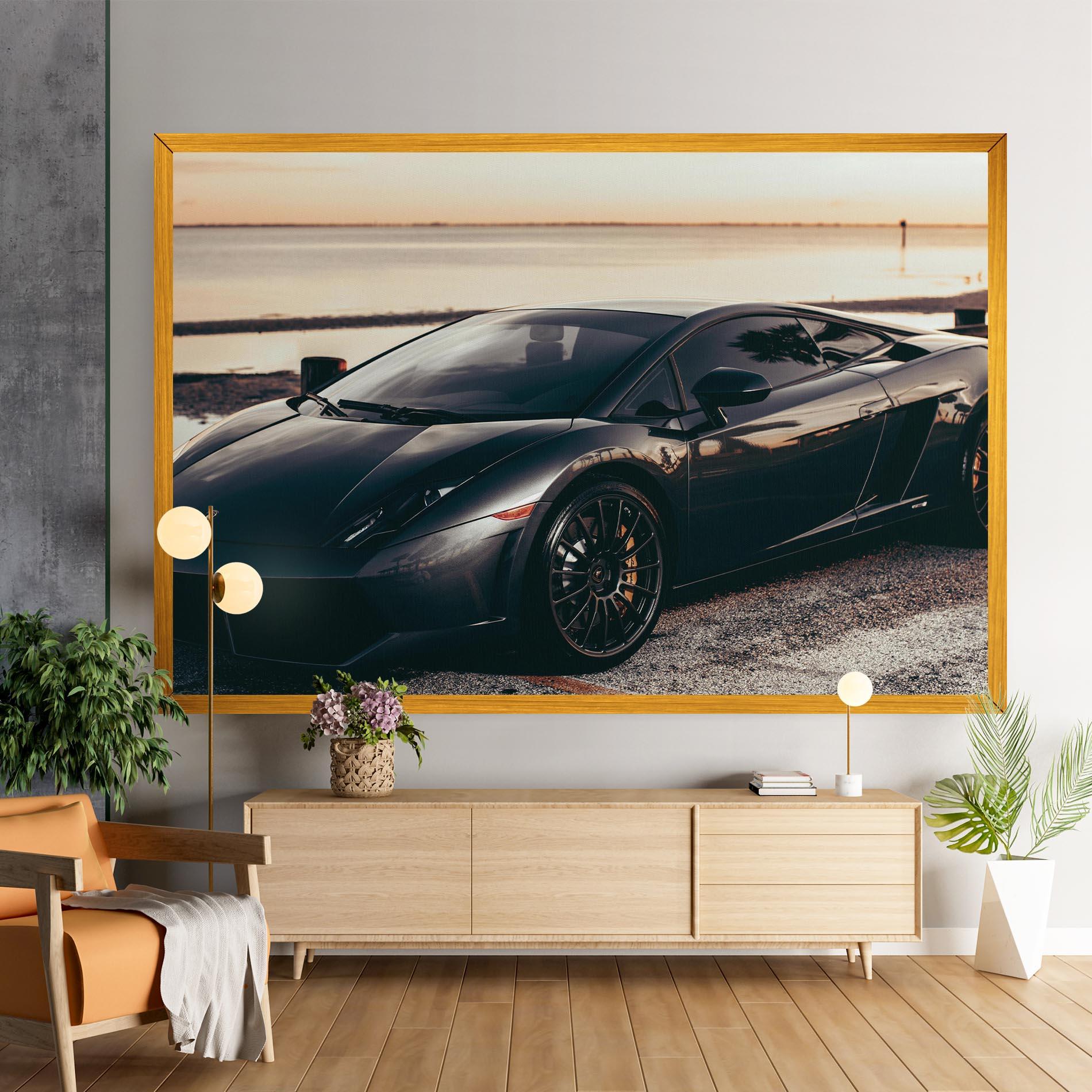 Leinwandbild Black Lambo Sea mockup 9