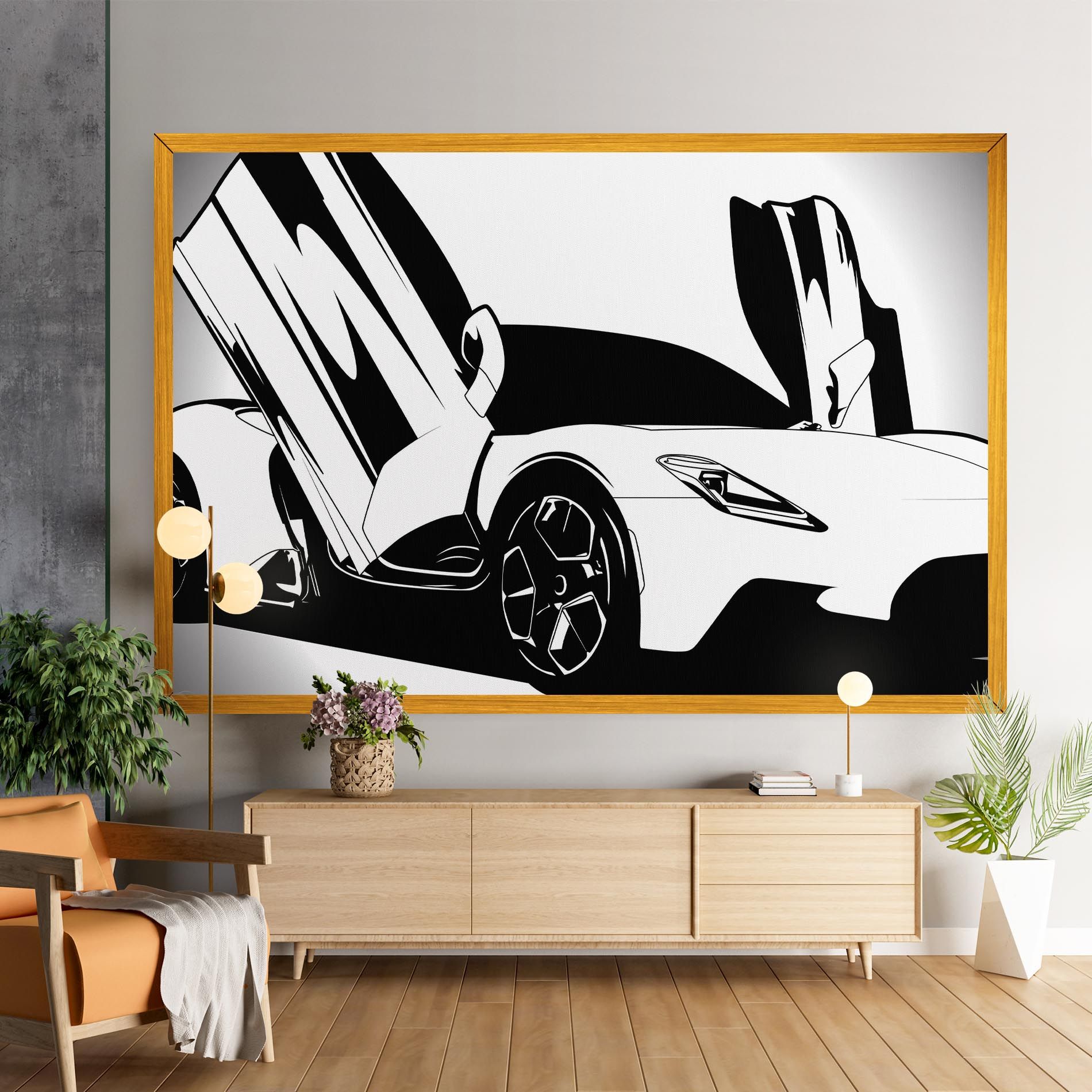 Black White Car mockup 9