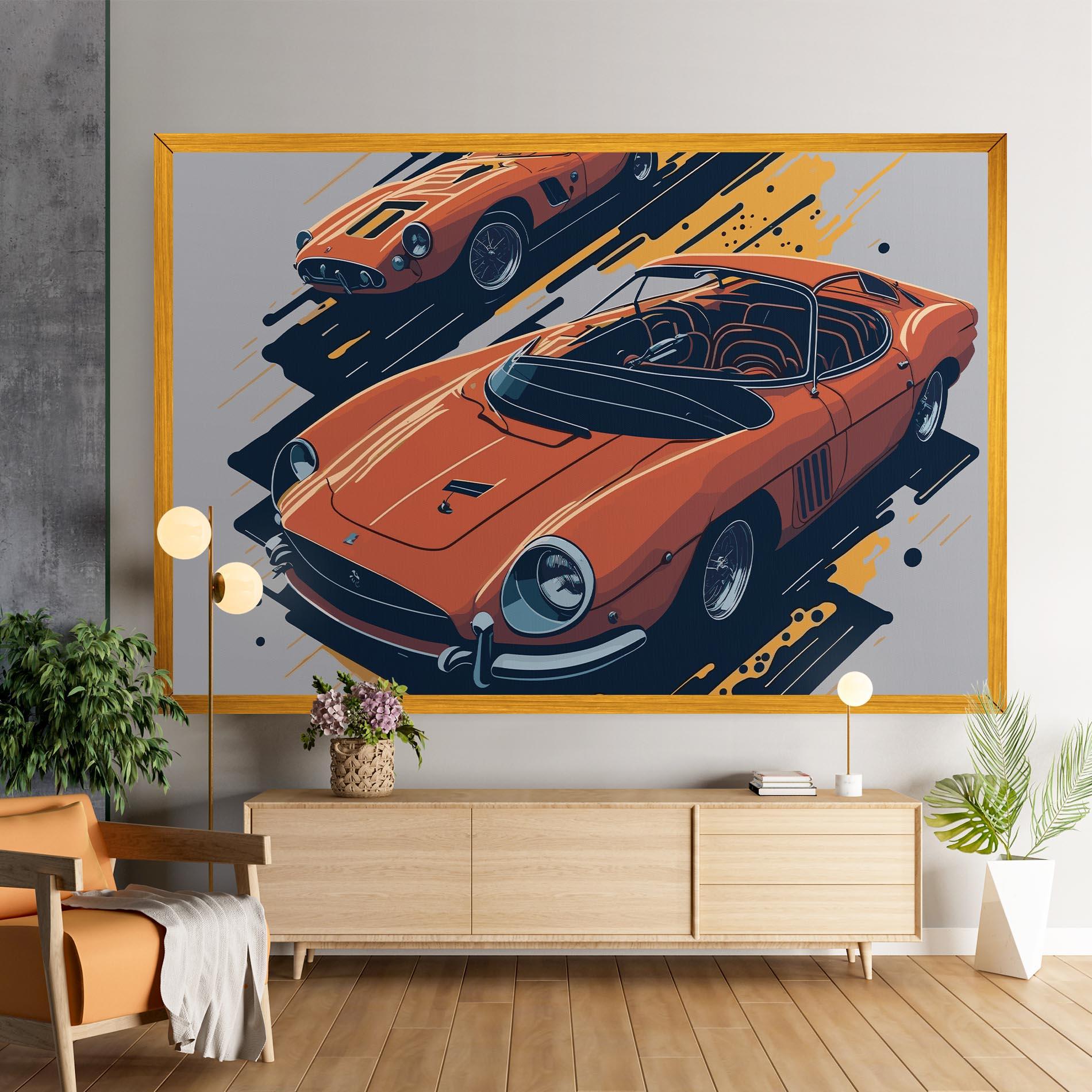 Leinwandbild Ferrari 250 Gto mockup 9