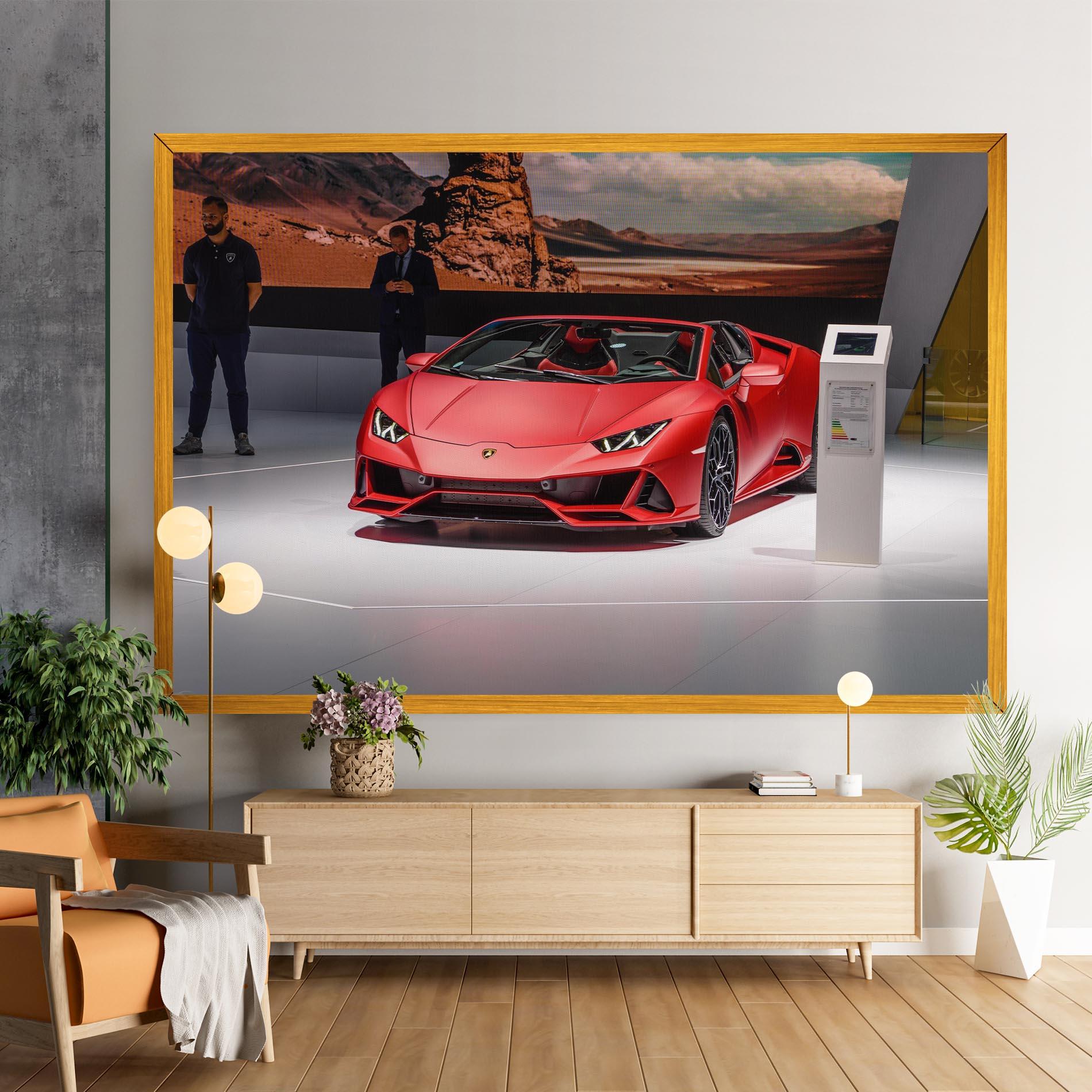 Leinwandbild Red Lambo Front mockup 9